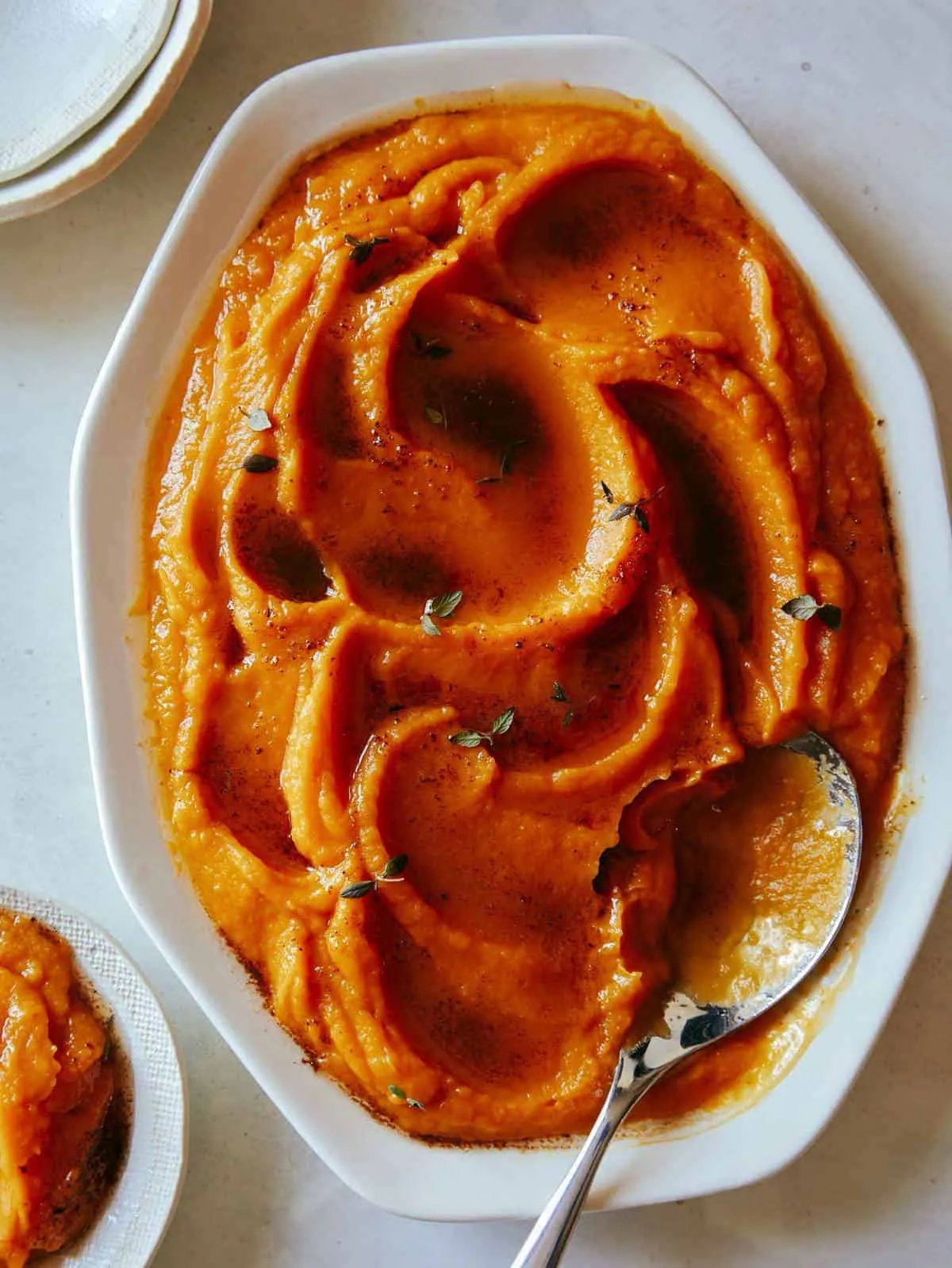 Butternut Squash Puree with Browned Butter and Thyme