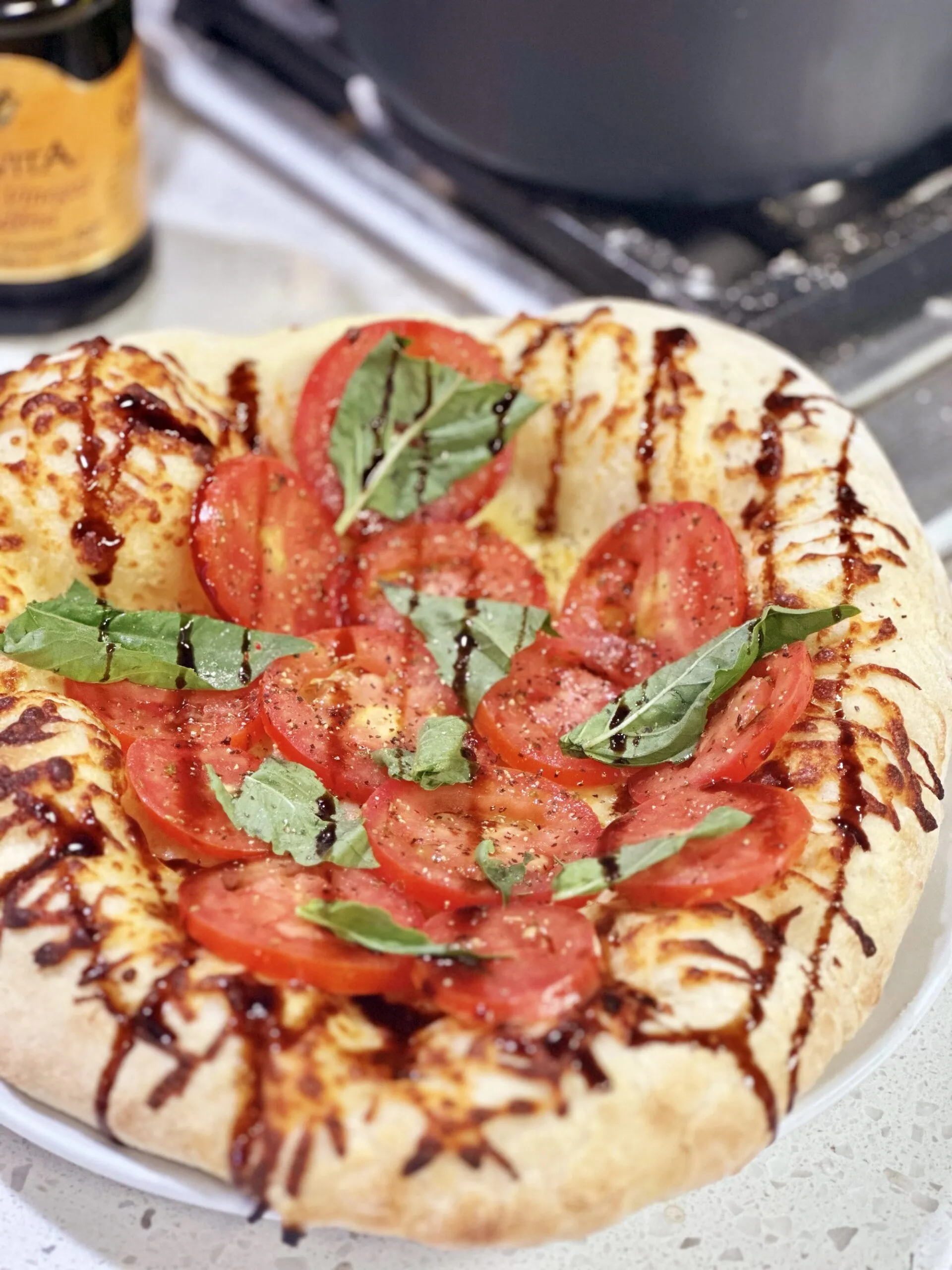 Caprese Pizza and Fresh Lemon Cream Crepes