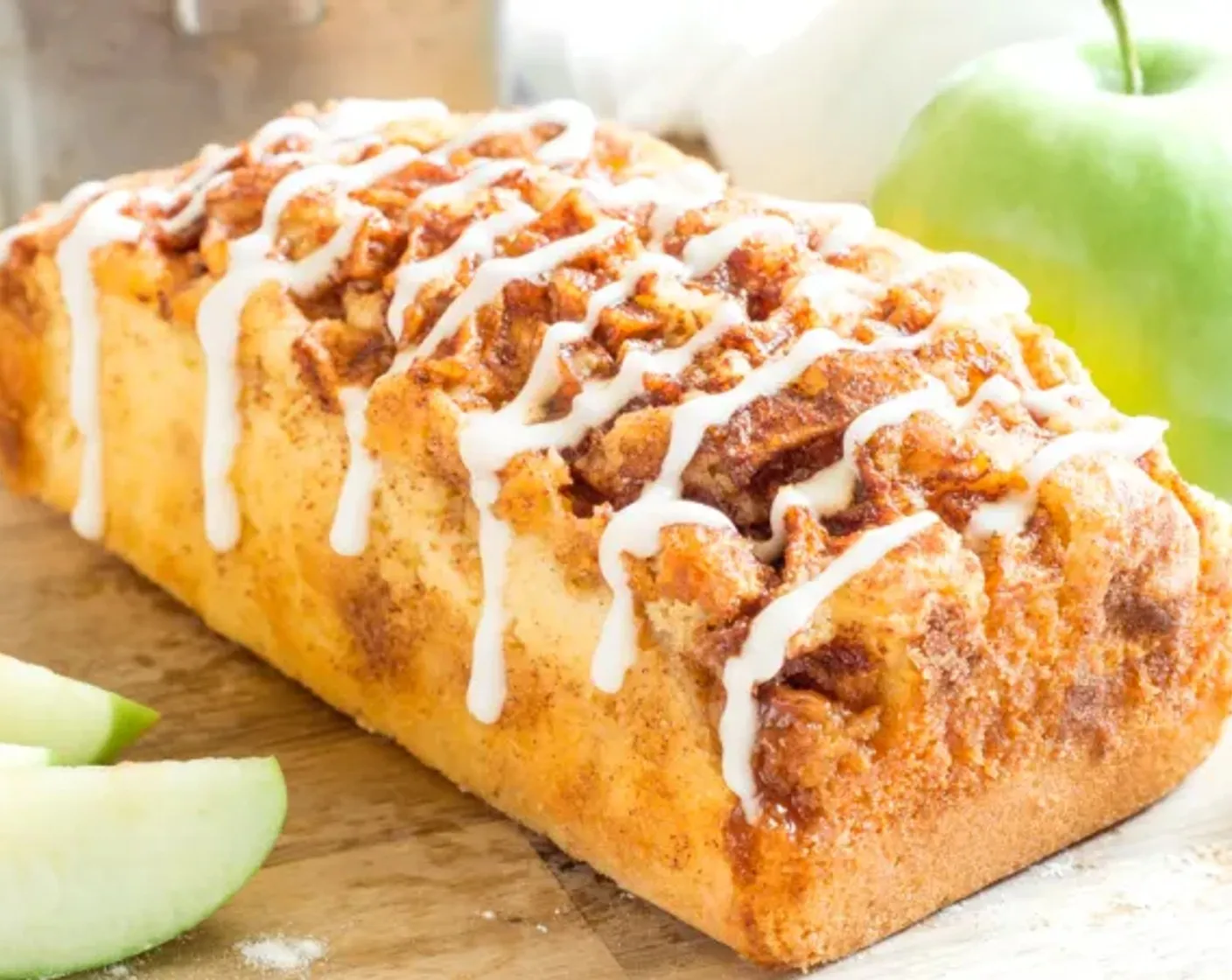 Caramel Glazed Country Apple Fritter Bread