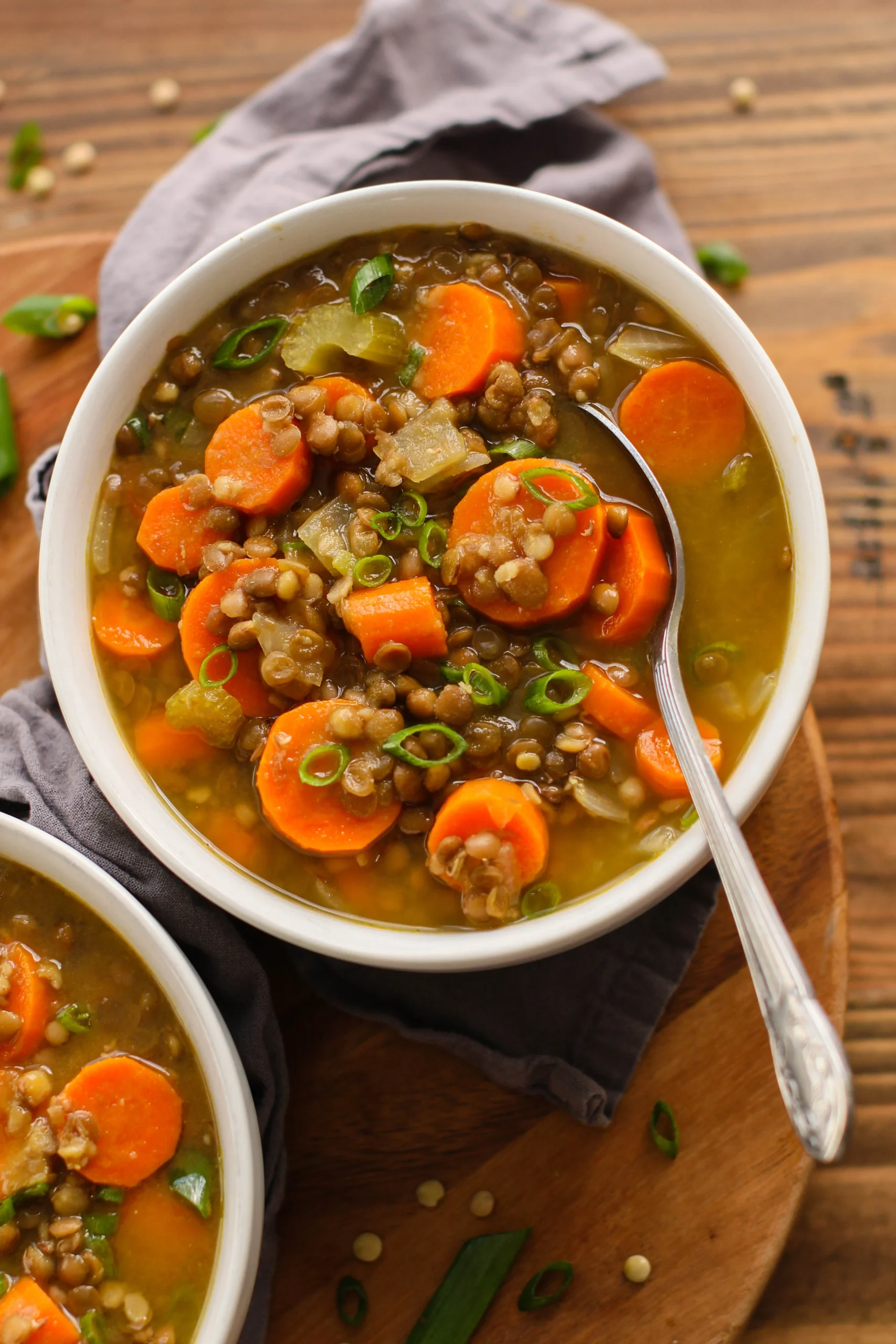 Carrot Lentil Ginger Soup