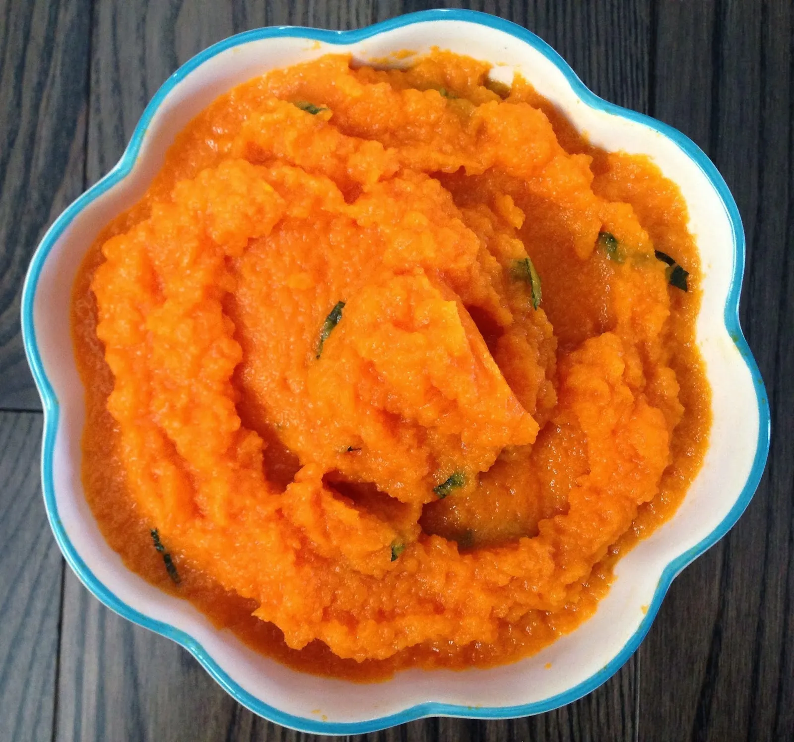 Carrot Mash with Orange and Mint
