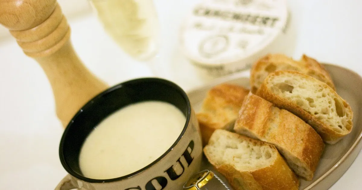 Champagne and Camembert Soup