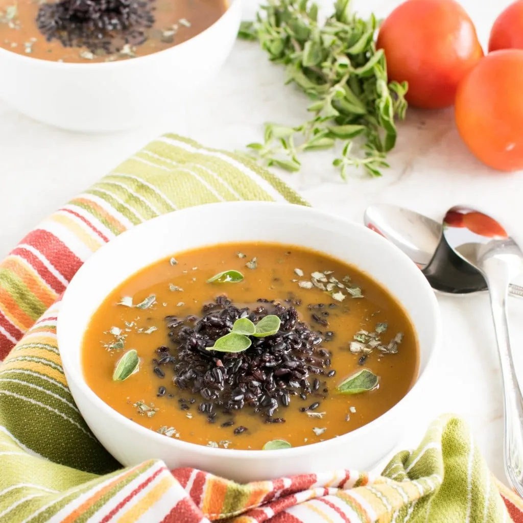 Chard and Black Rice Soup