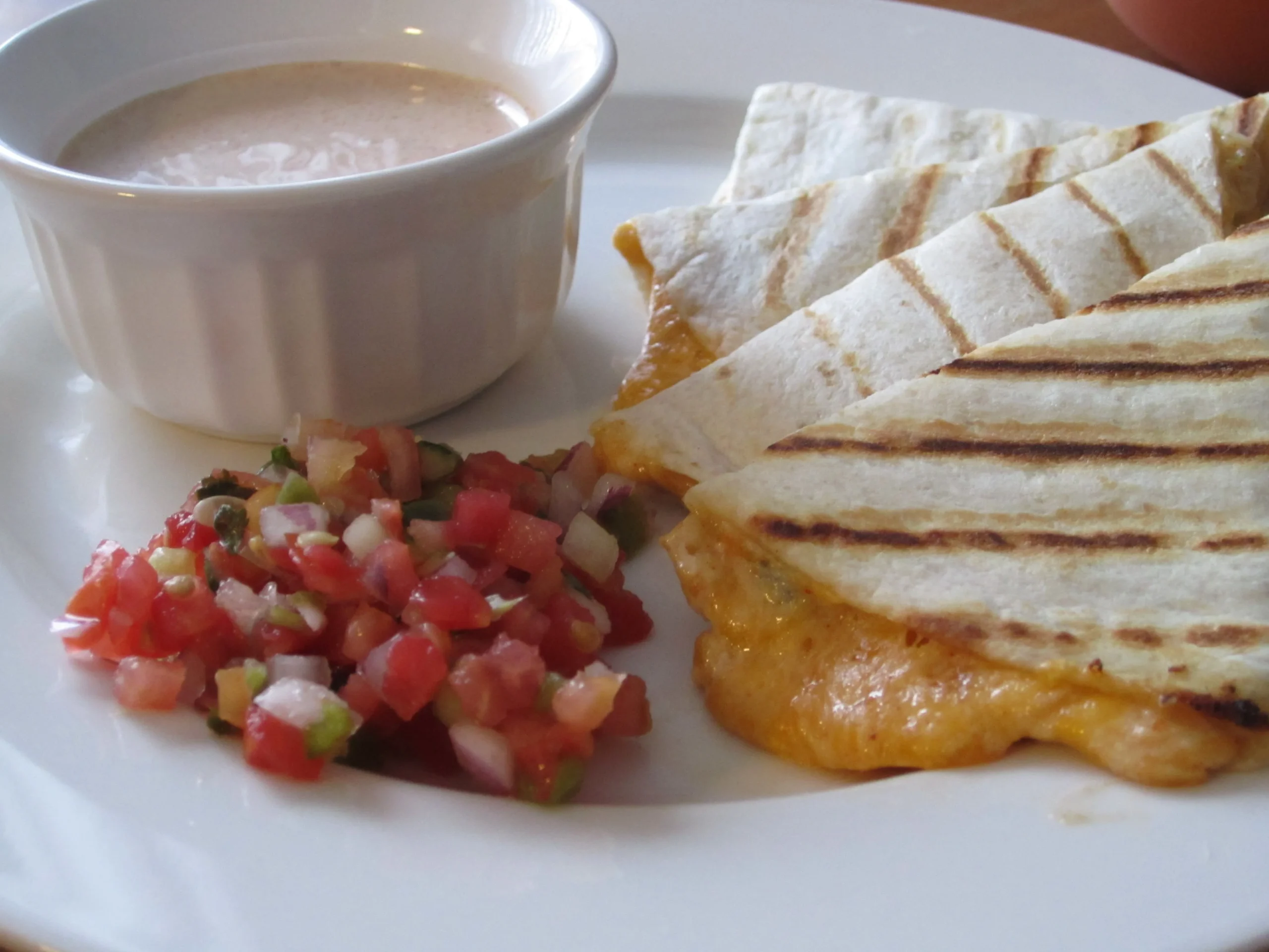 Cheese Gooey Quesadillo Flameda