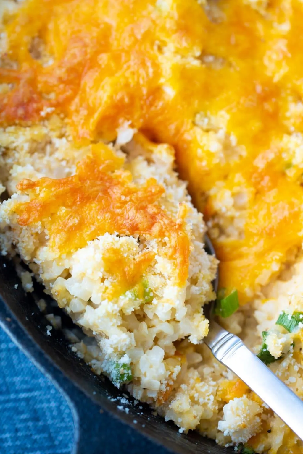 Cheesy Cauliflower Rice with Jalapeno