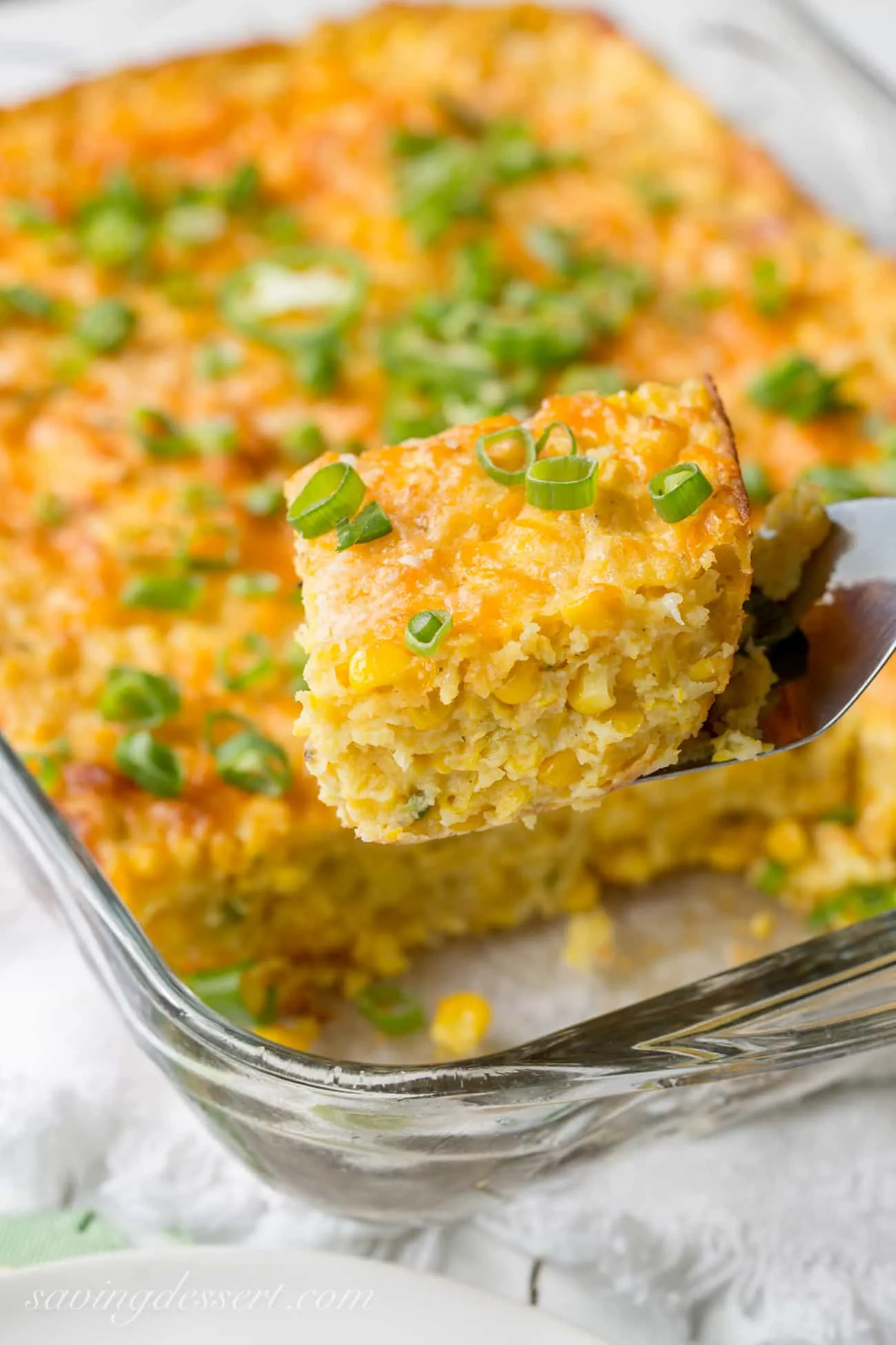 Cheesy Corn Casserole with Jalapenos