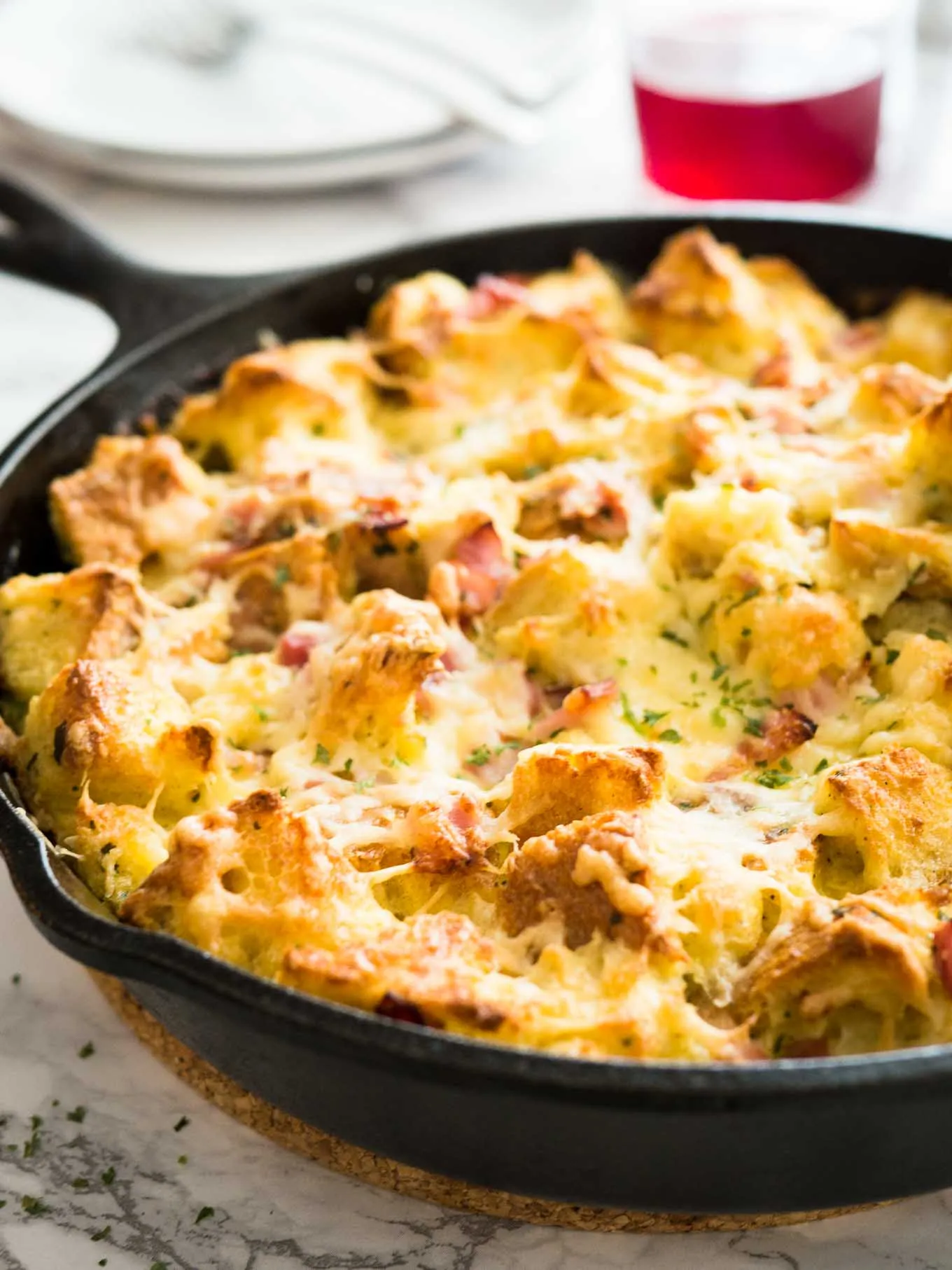 Cheesy Ham Breakfast Casserole