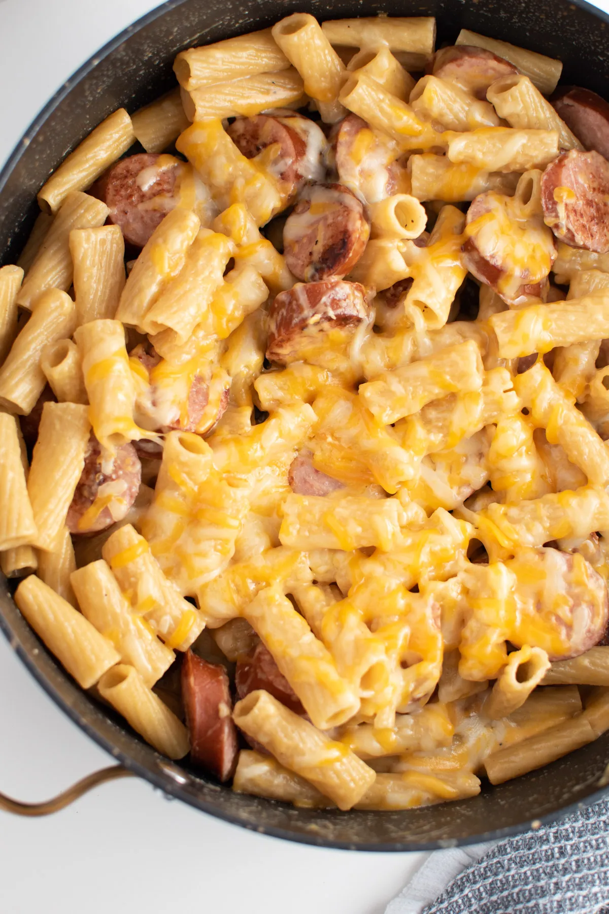 Cheesy Kielbasa Pasta Casserole