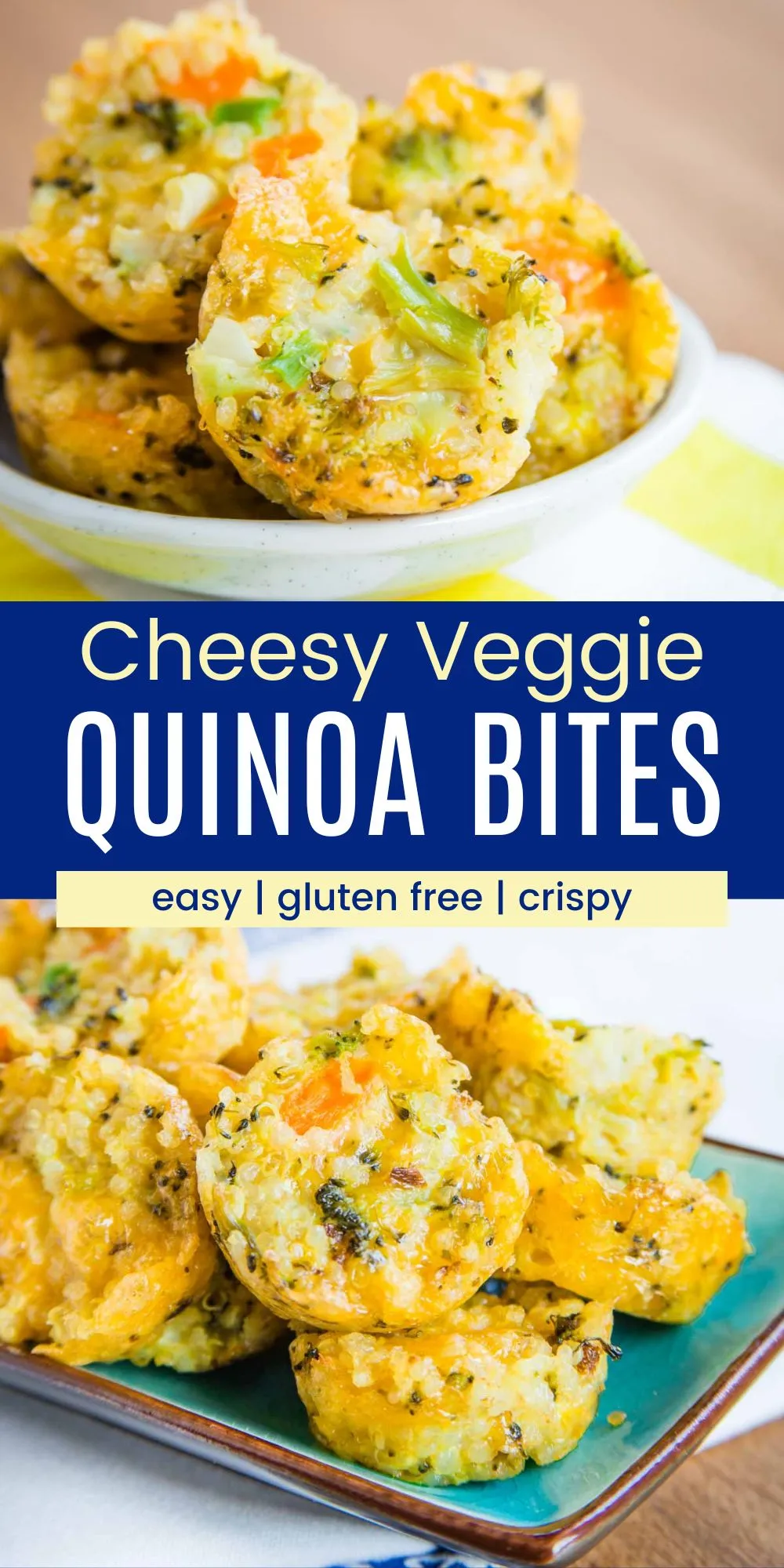 Cheesy Veggie Quinoa Bites
