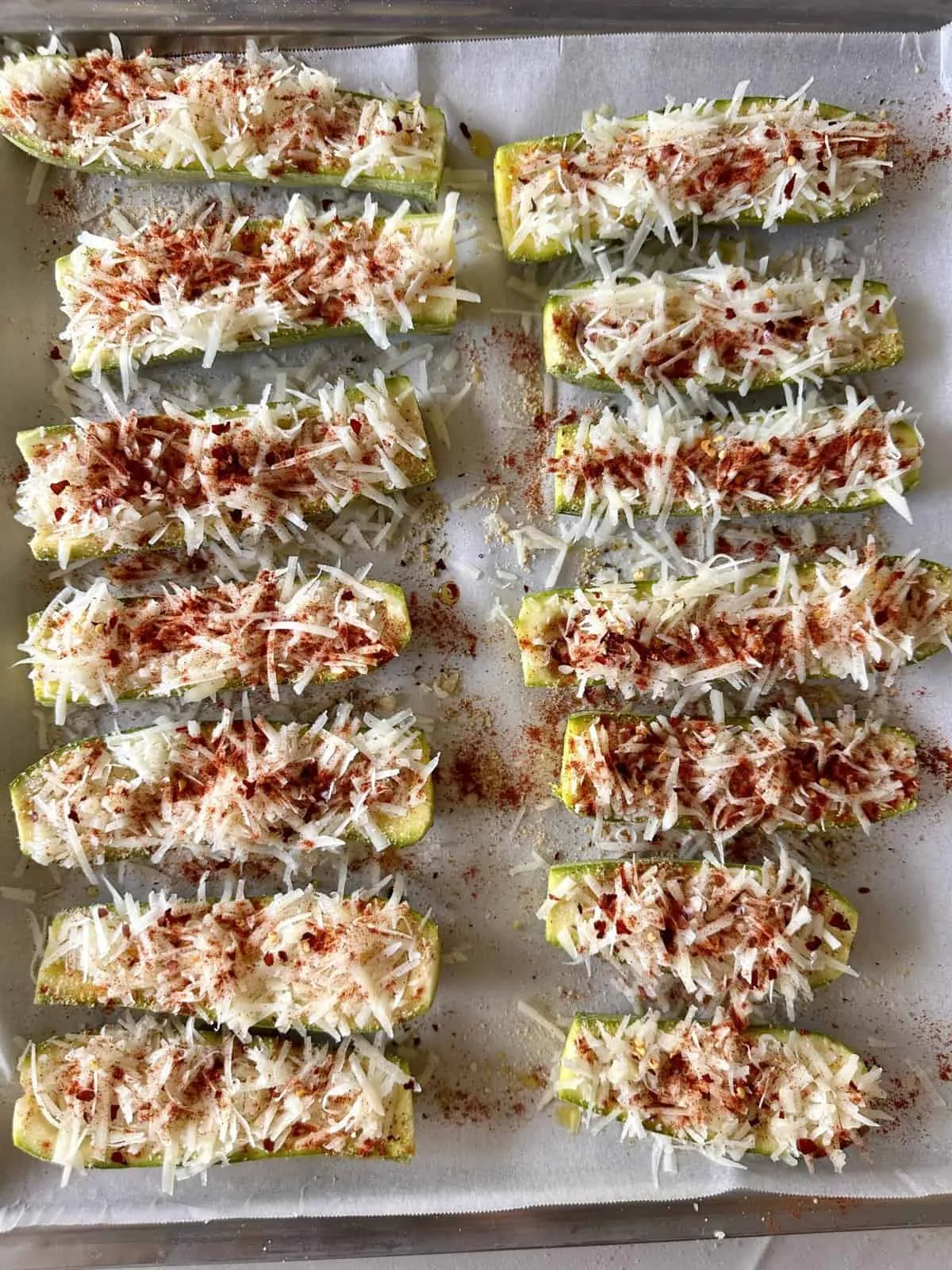 Cheesy Zucchini Skins Low Carb