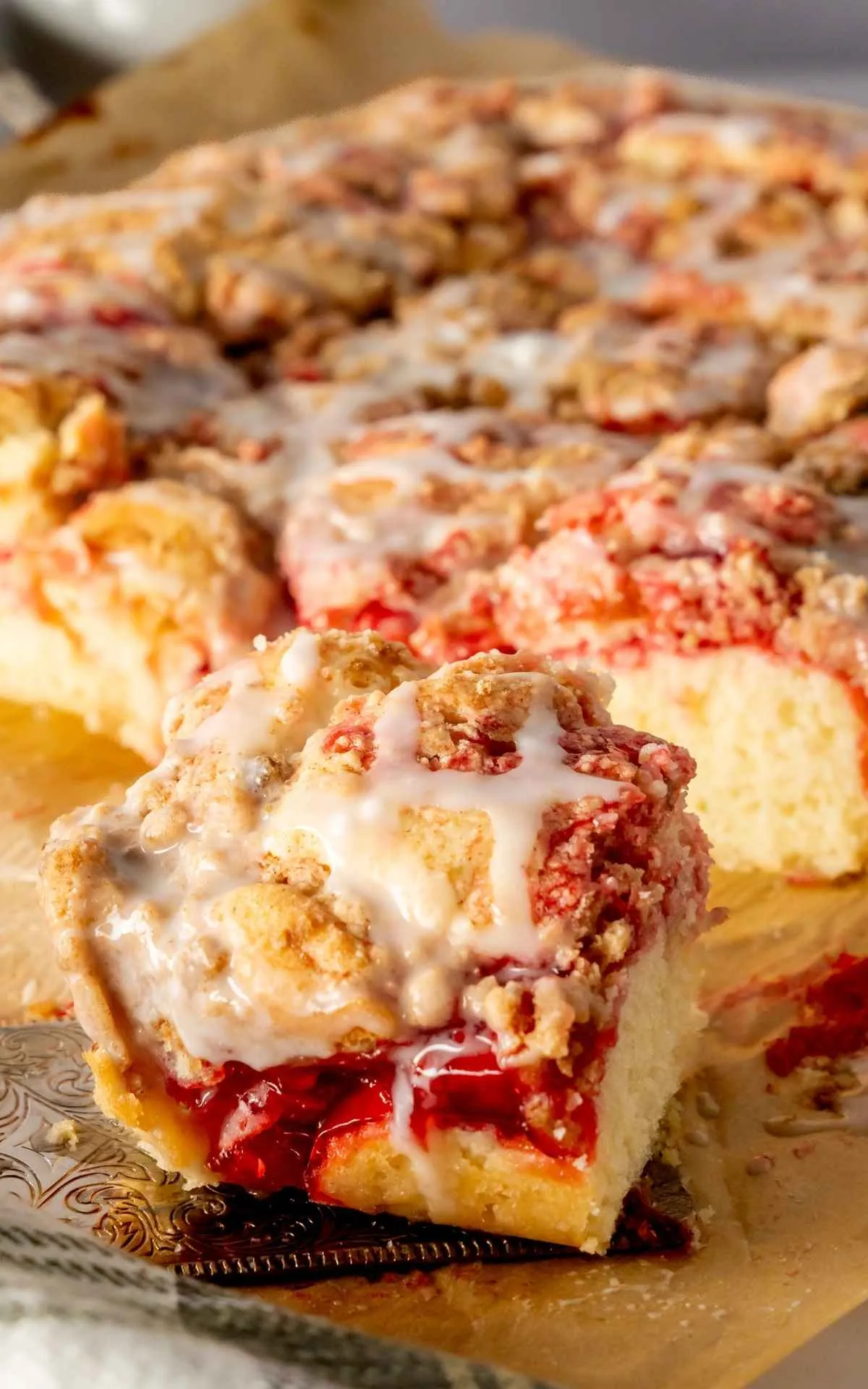Cherry Crumble Coffee Cake