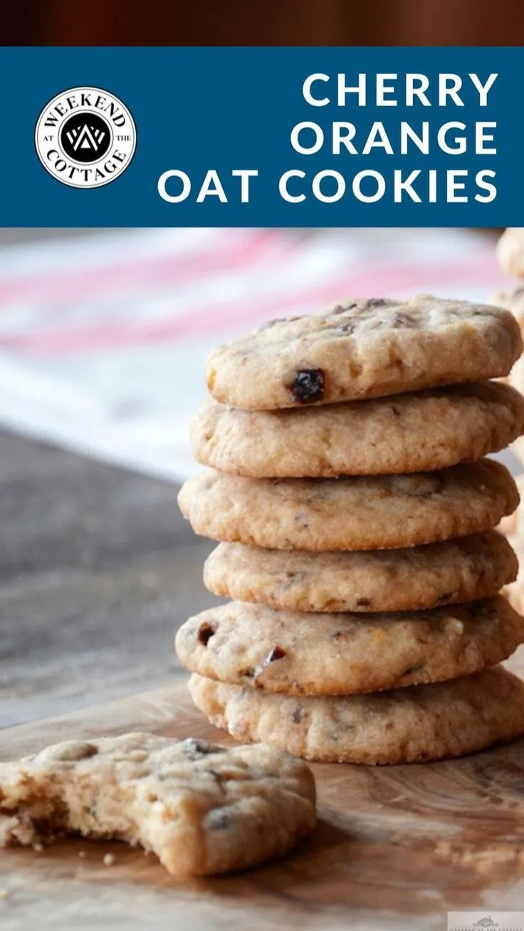 Cherry Orange Oat Cookies