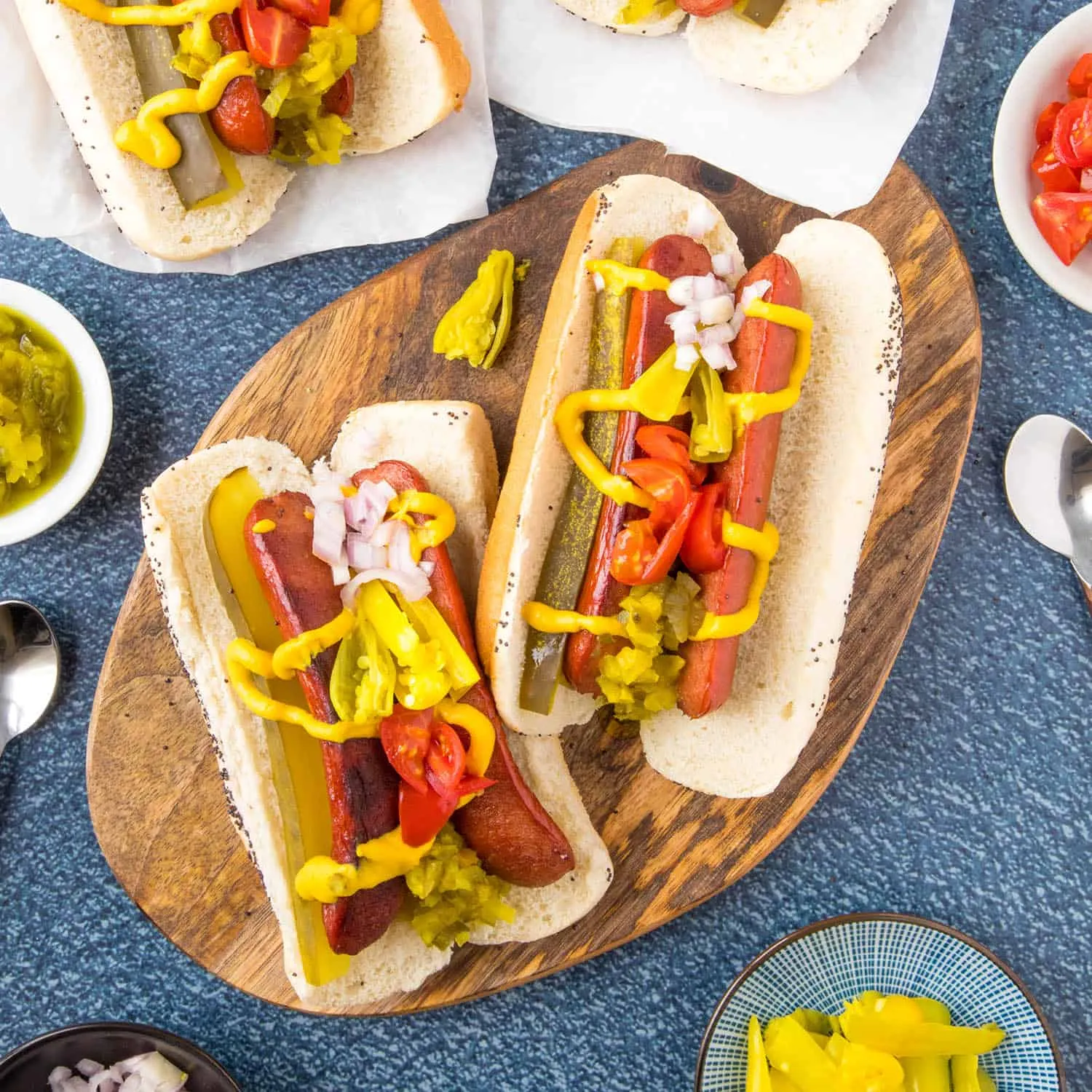 Chicago Hot Dog Char Dog Style