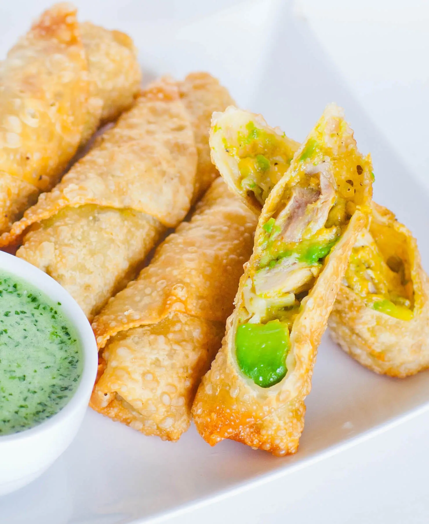 Chicken Avocado Egg Rolls