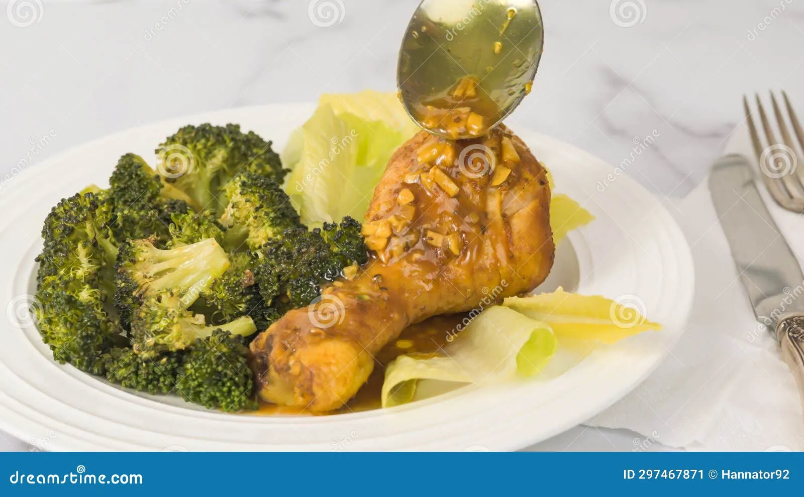 Chicken Drumstick Garlic Butter Sauce