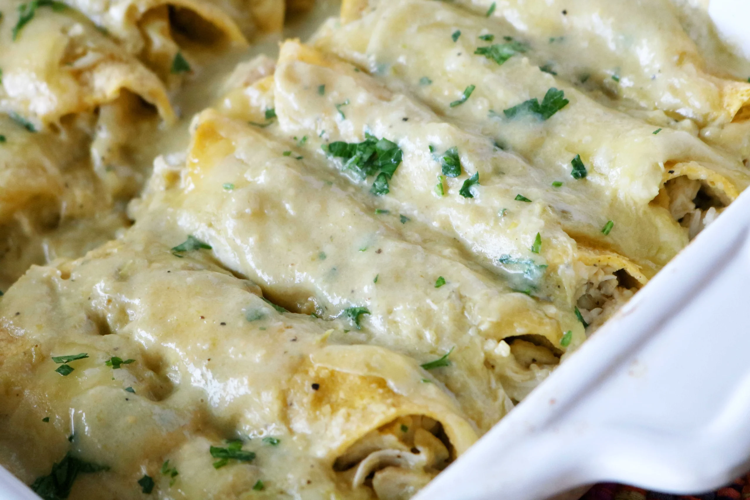 Chicken Enchiladas with Salsa Verde