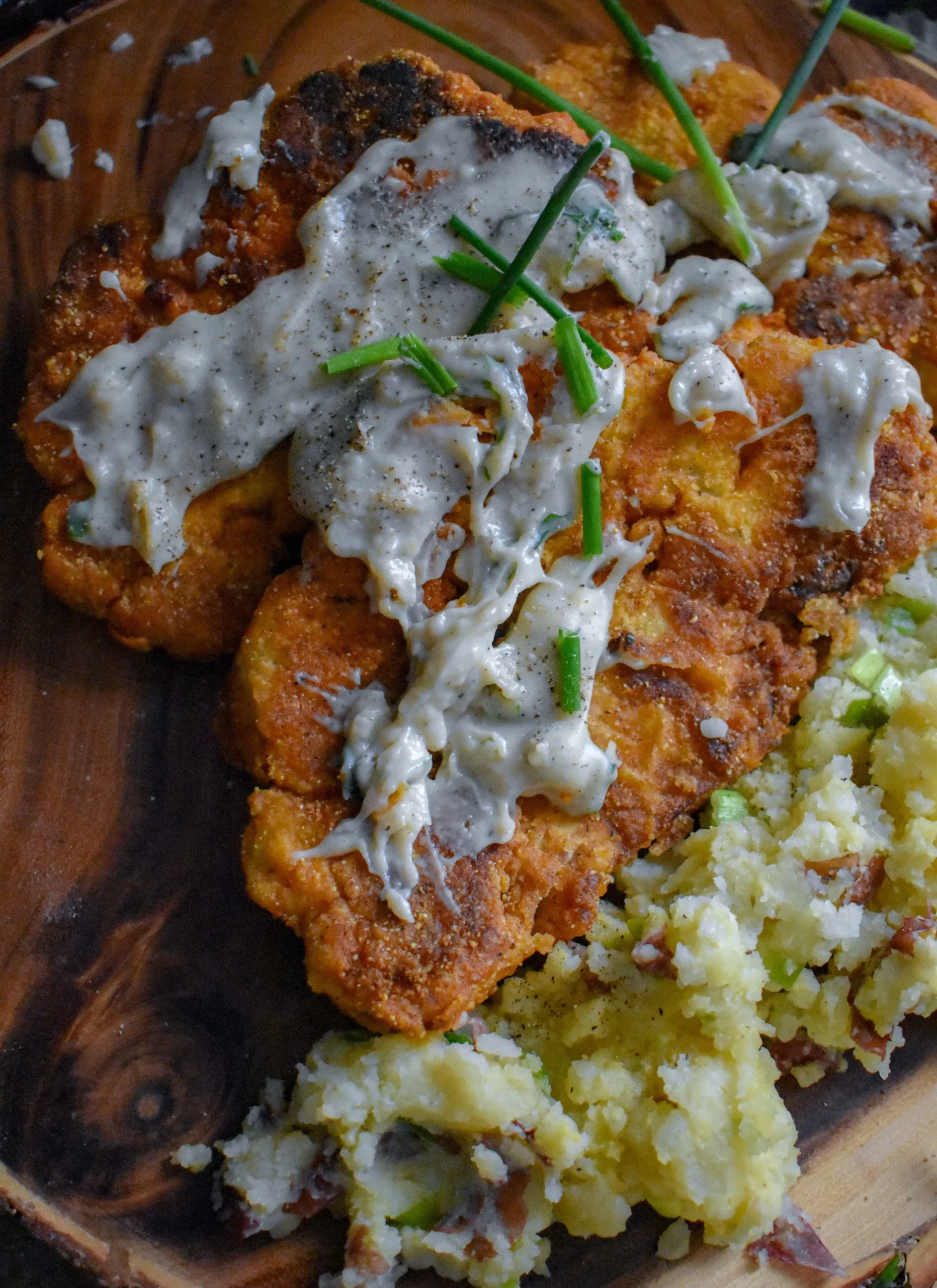 Chicken Fried Cauliflower Steaks