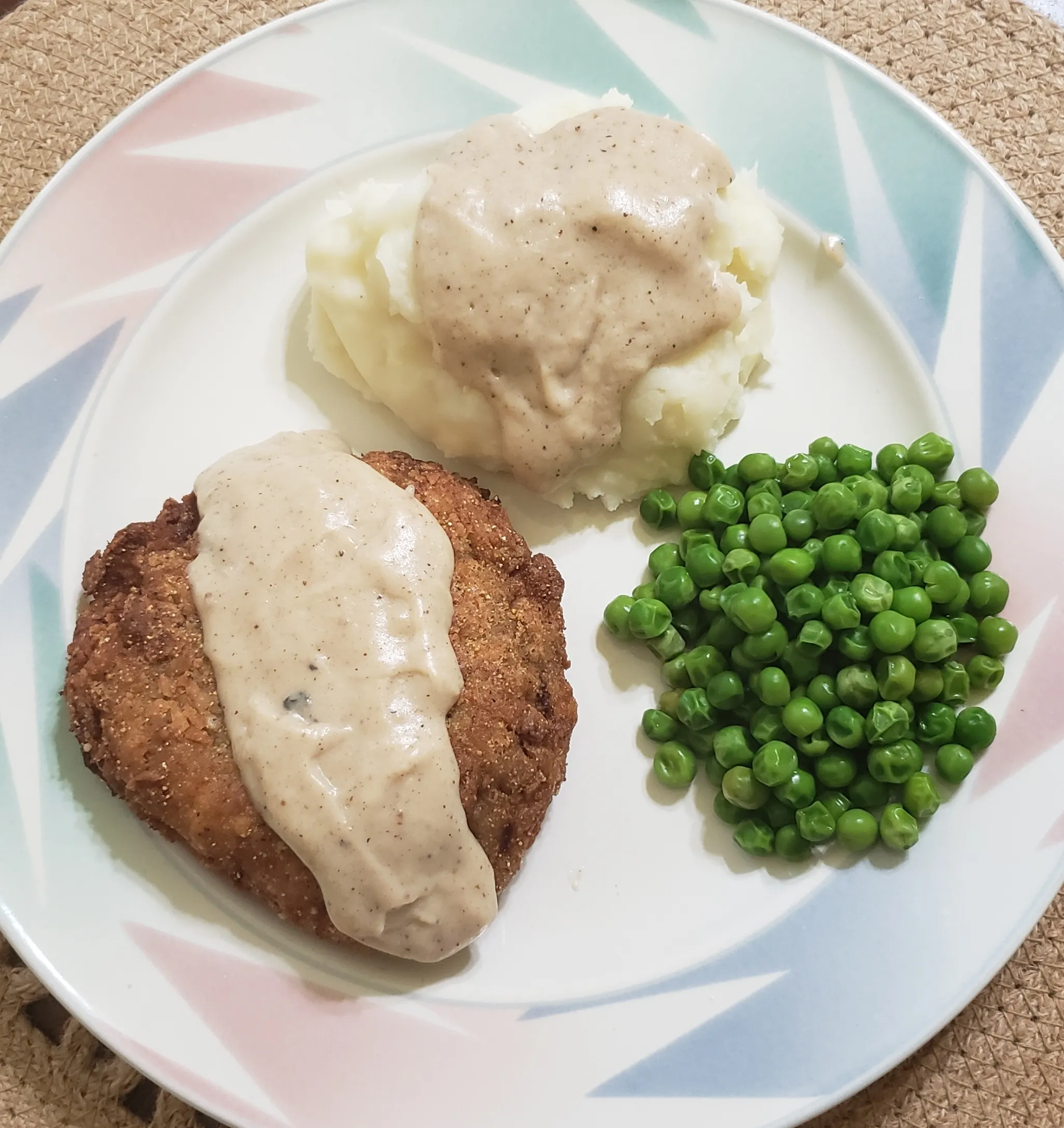 Chicken Fried Hamburger with White Gravy
