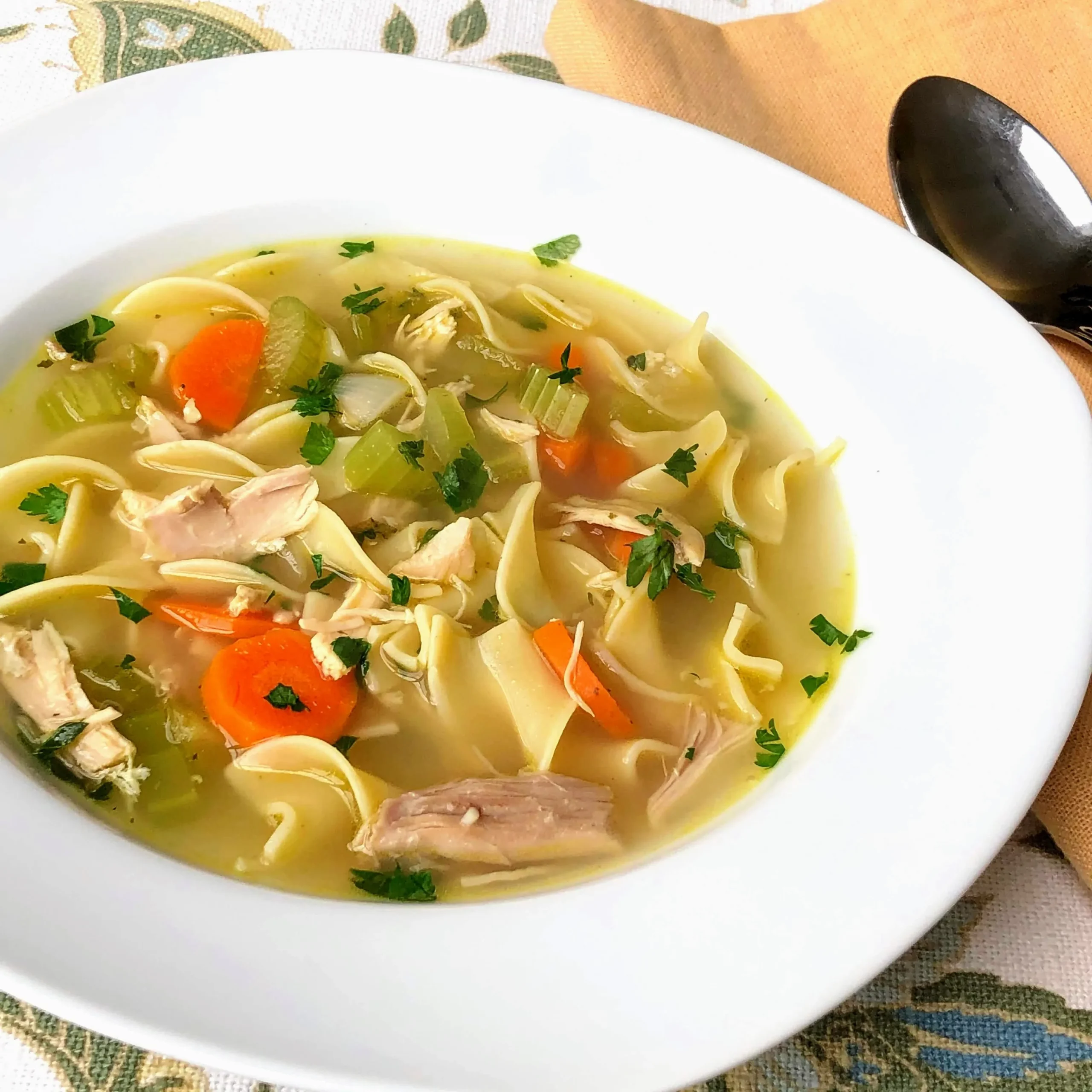 Chicken Noodle Soup with Homemade Egg Noodles