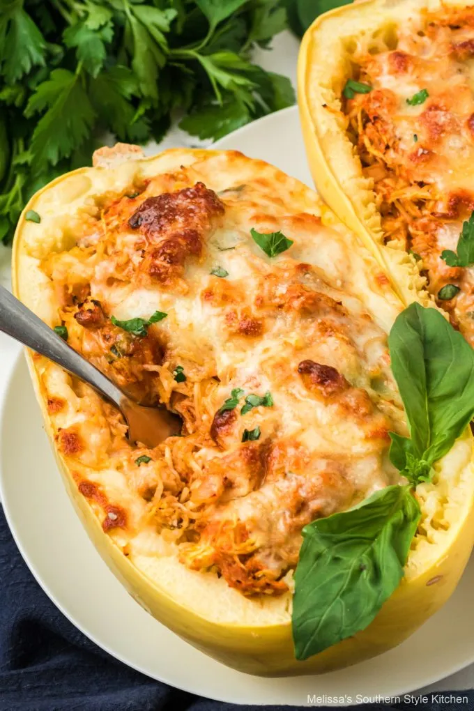 Chicken Parmesan Spaghetti Squash Bowls