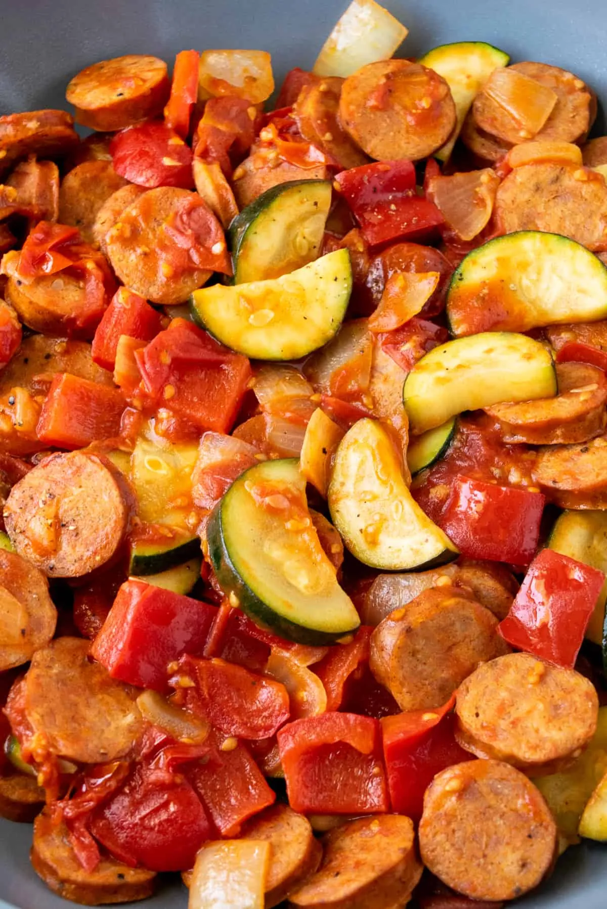 Chicken Sausage Veggie Skillet