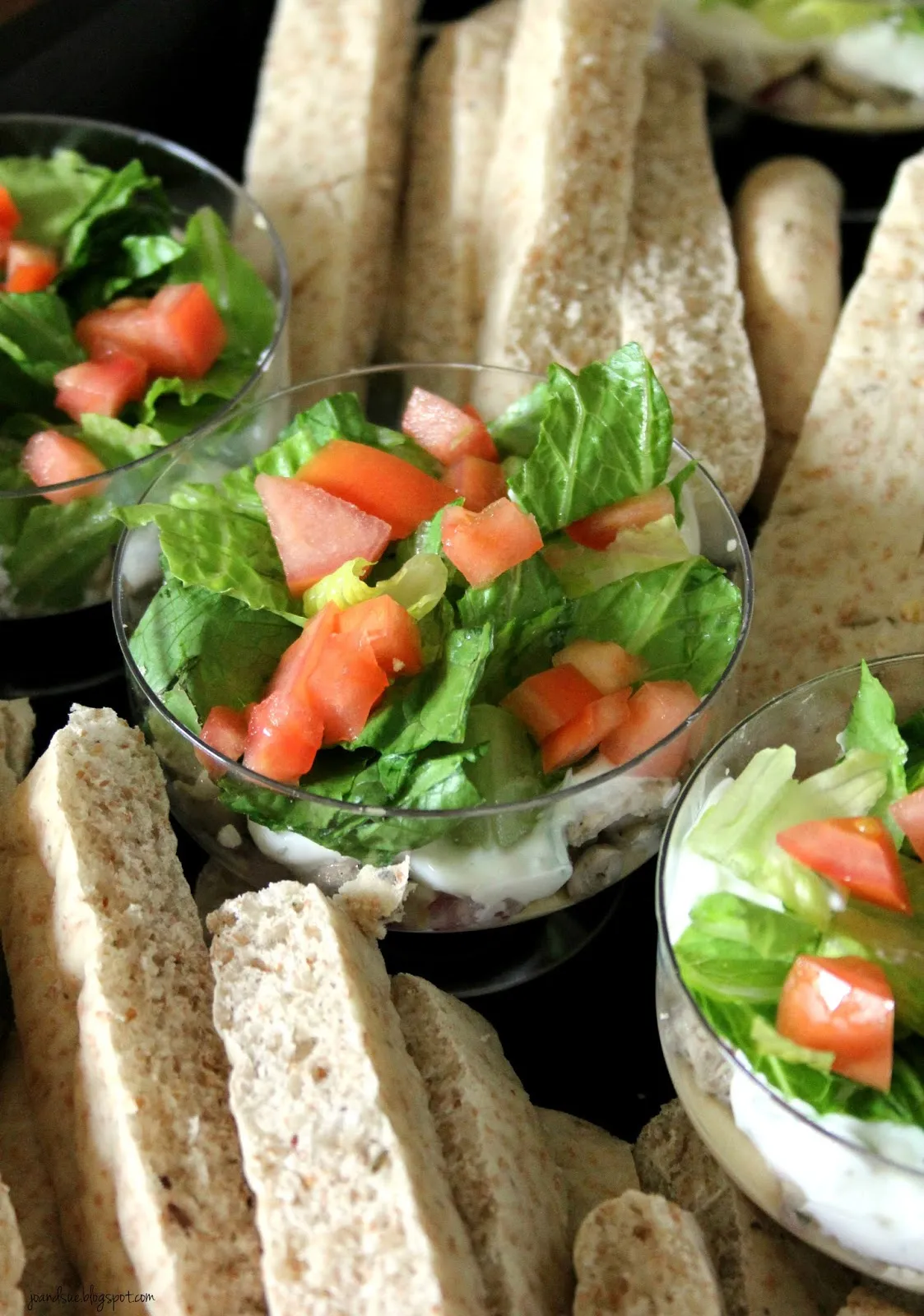 Chicken Shawarma Seven Layer Dip