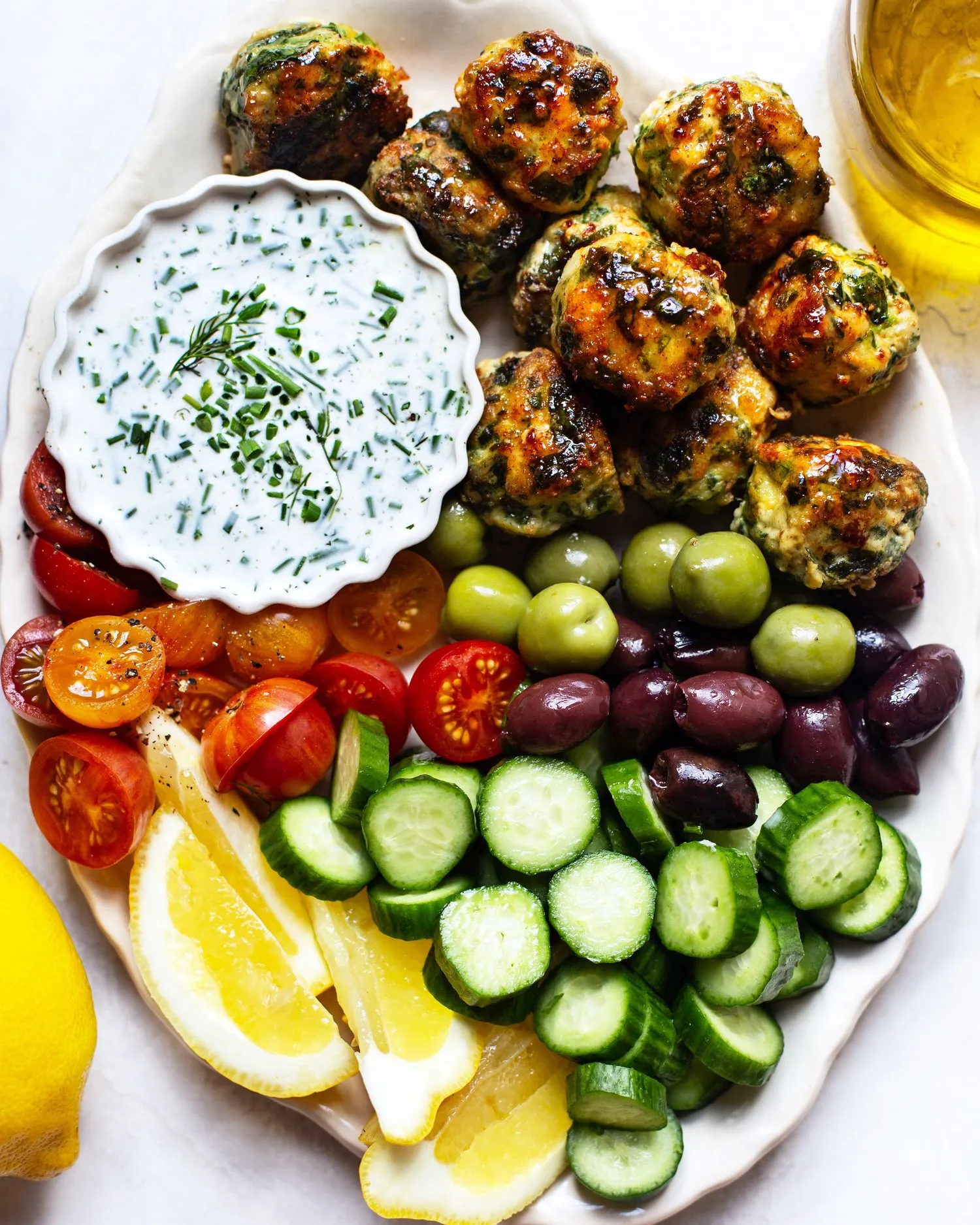 Chicken Spanakopita Meatballs