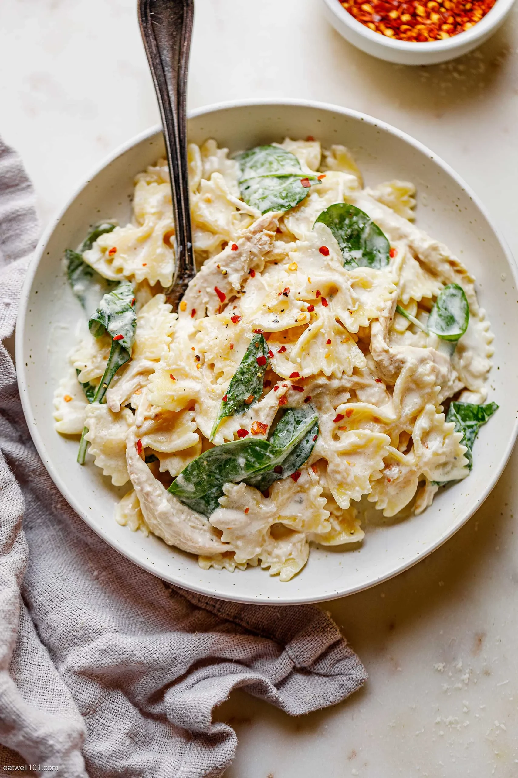 Chicken Spinach Pasta Sherry Cream Sauce