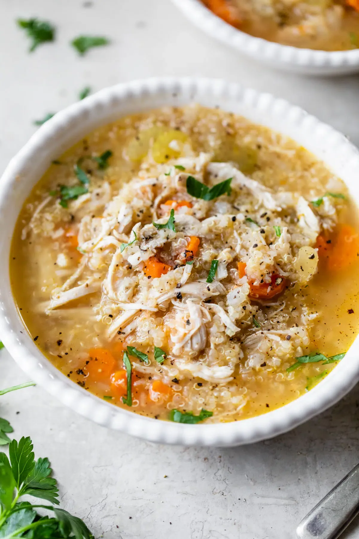 Chicken Vegetable Quinoa Soup (Gluten-Free)