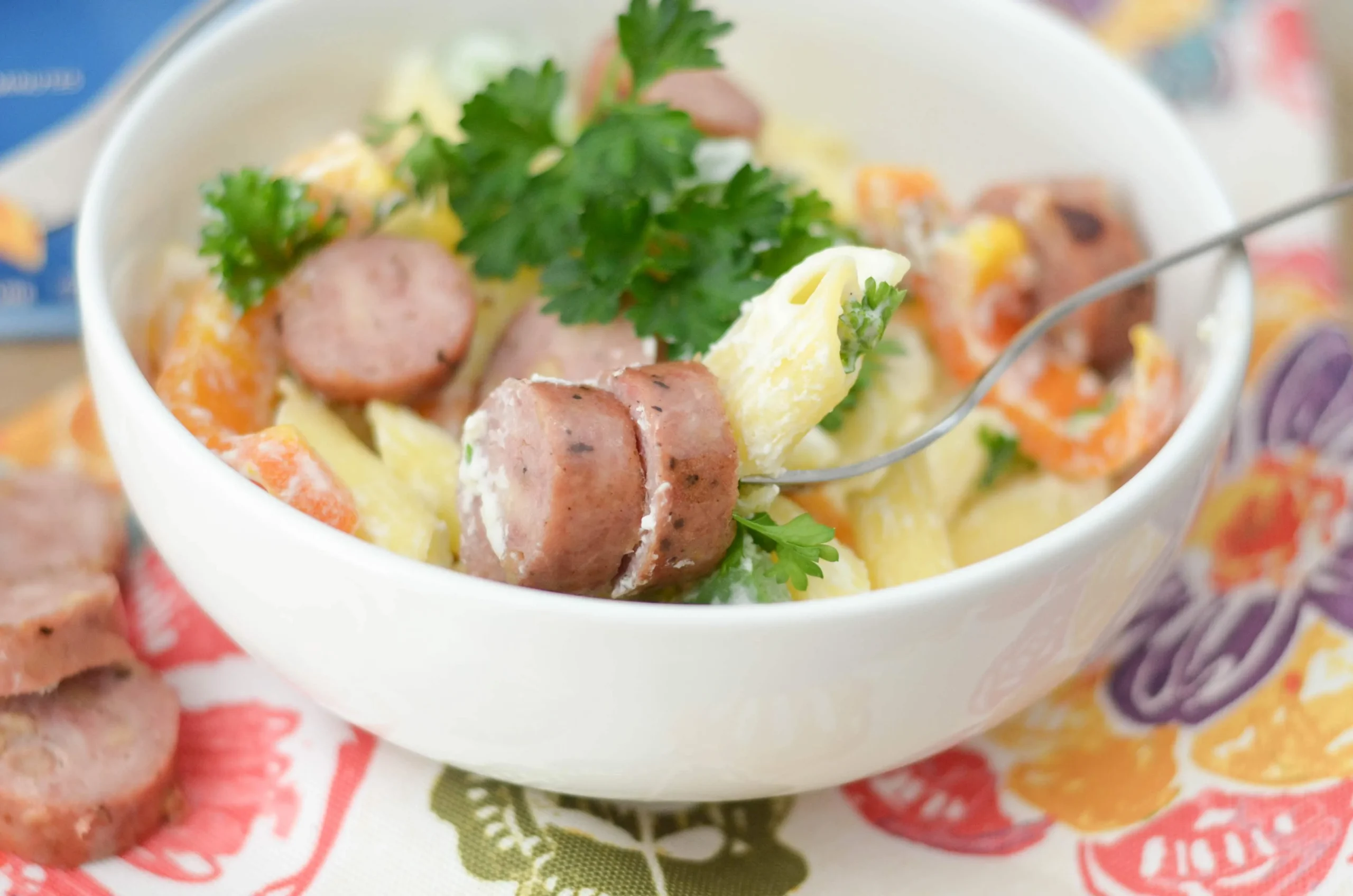 Chicken and Apple Sausage Pasta Bowls