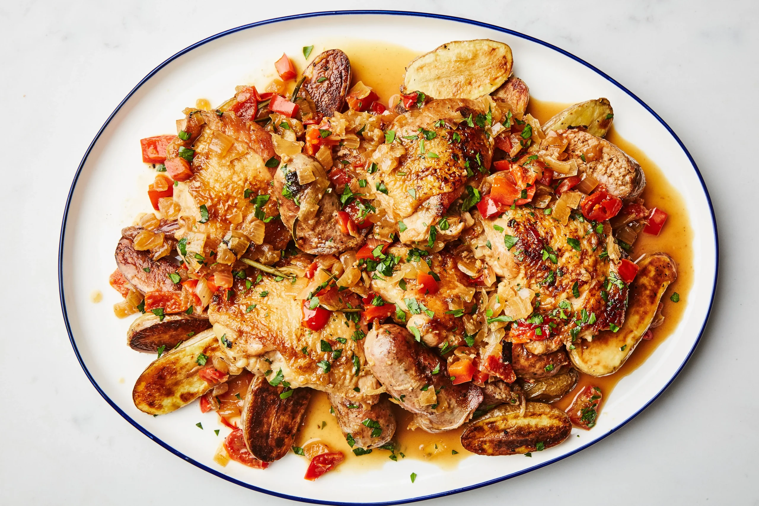 Chicken and Pasta Scarpariello