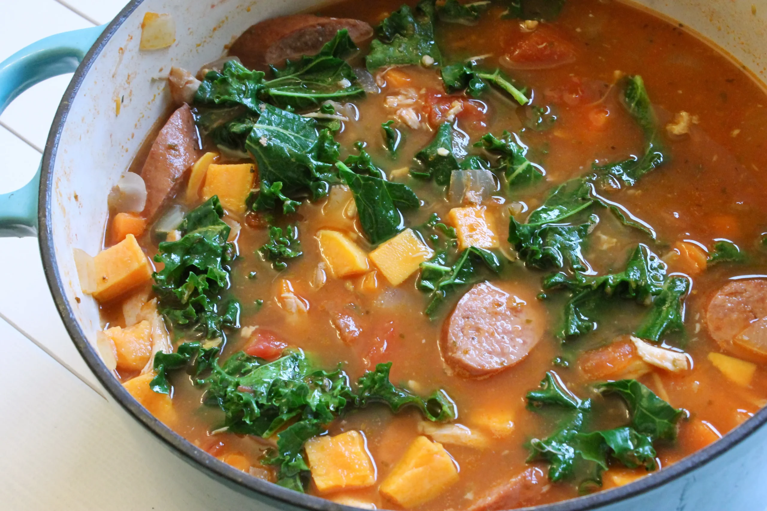 Chicken and Smoked Sausage Stew