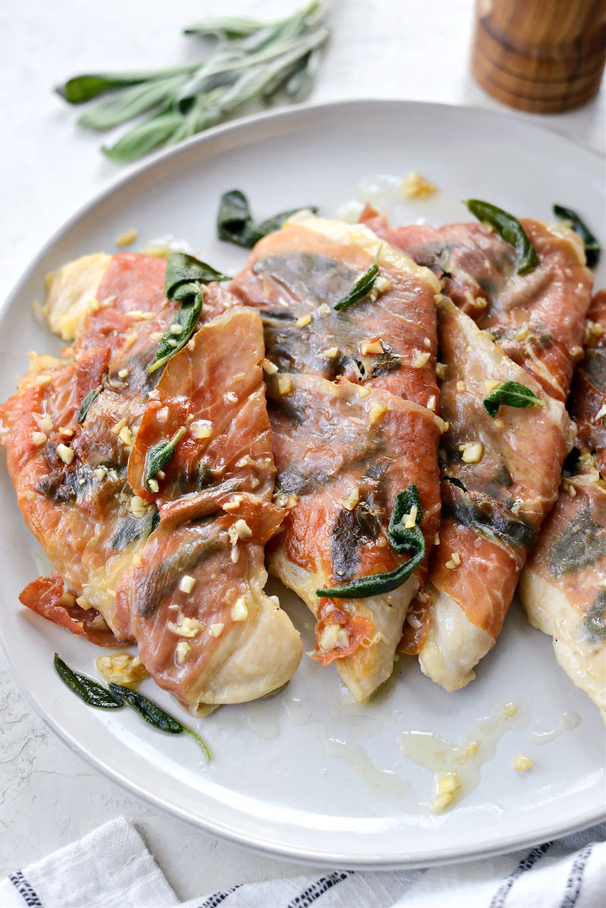 Chicken with Asiago Prosciutto and Sage