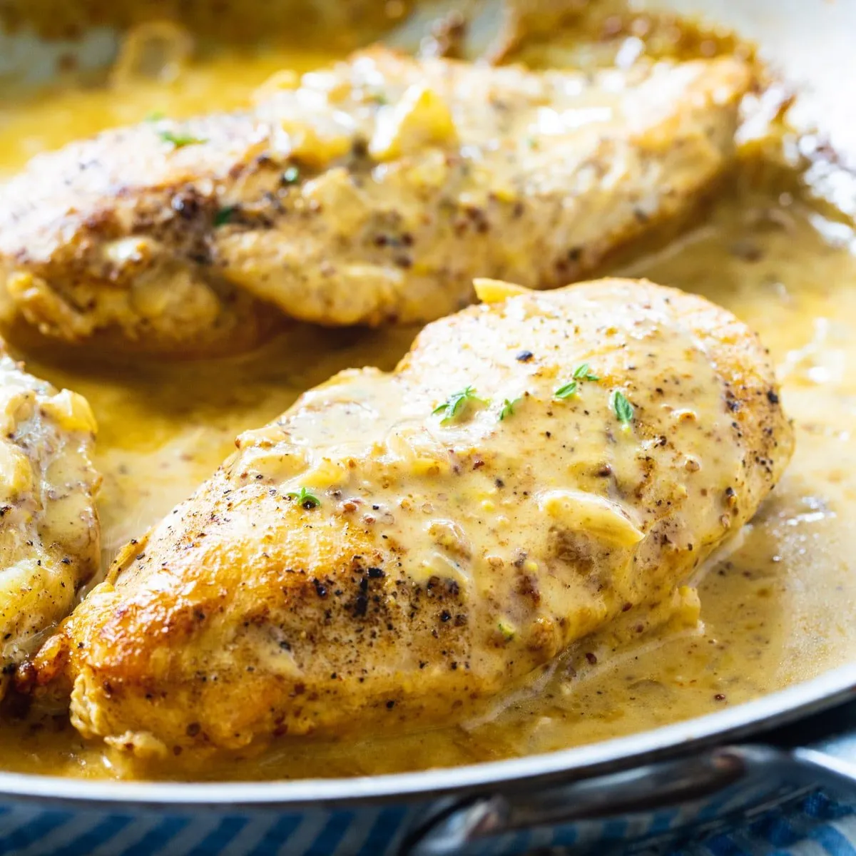 Chicken with Creole Mustard Cream Sauce