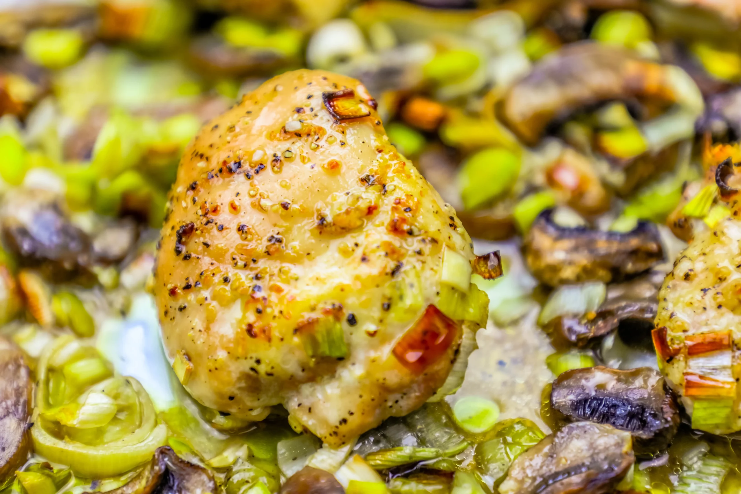 Chicken with Leeks and Beer Sauce