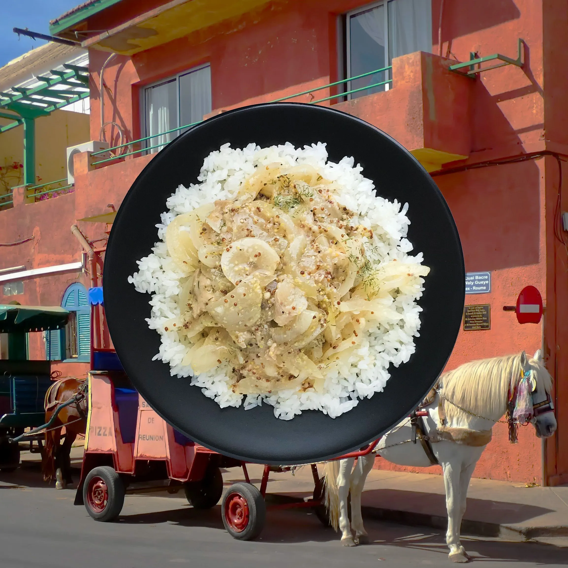 Chicken with Lemon Mustard Sauce (Senegal)