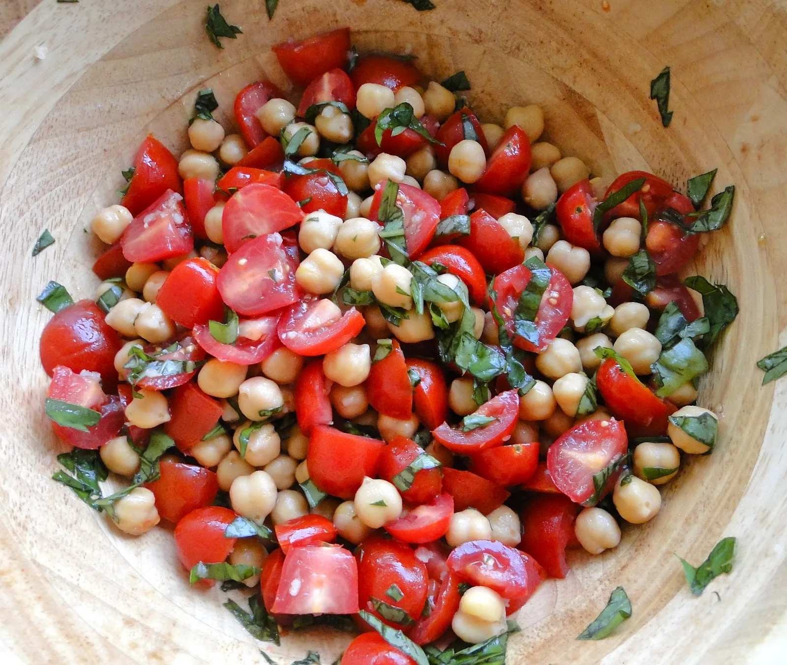Chickpea and Tomato Salad with Fresh Basil