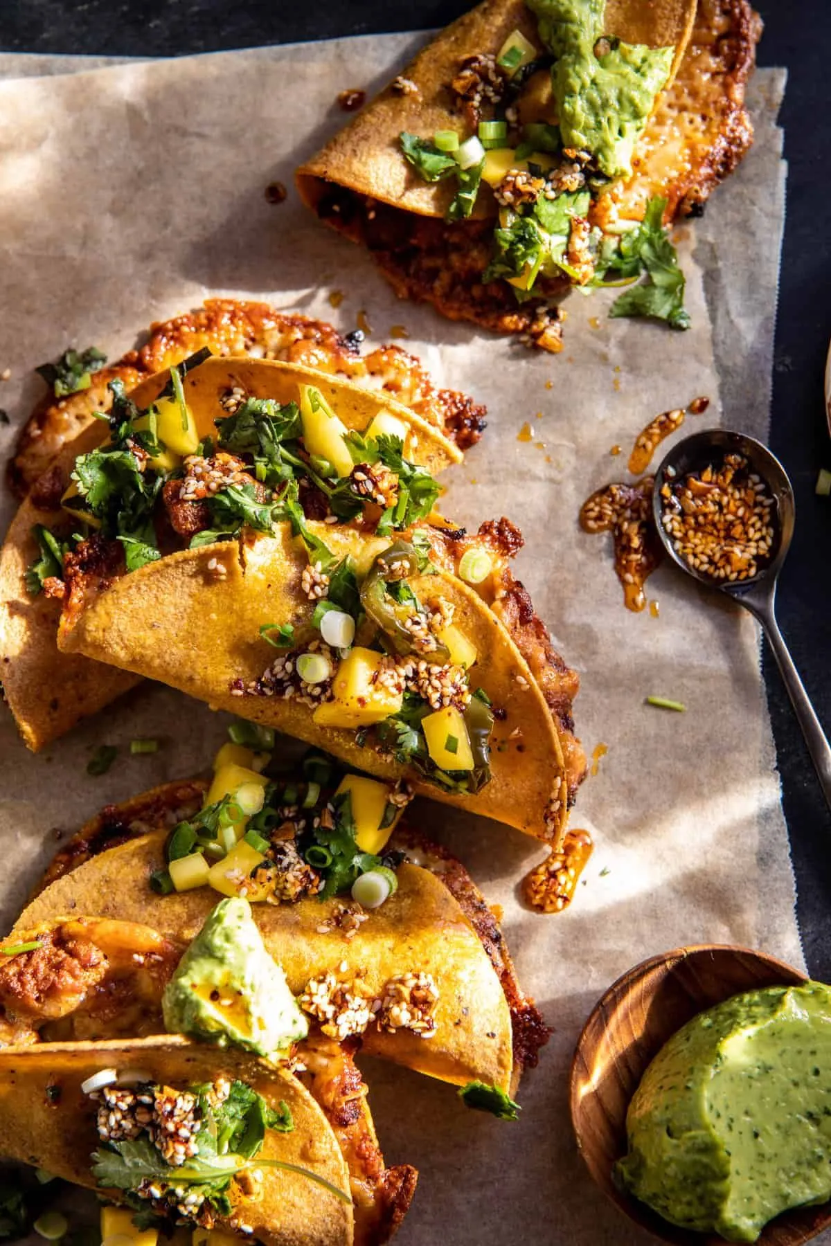 Chili Crisp Chicken Tacos