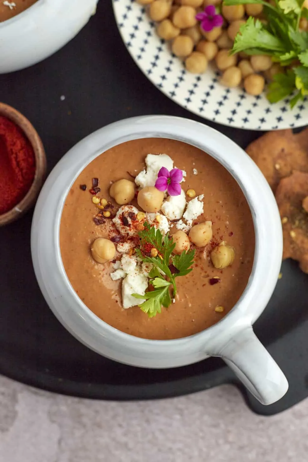 Chilled Tomato Soup with Moroccan Spices