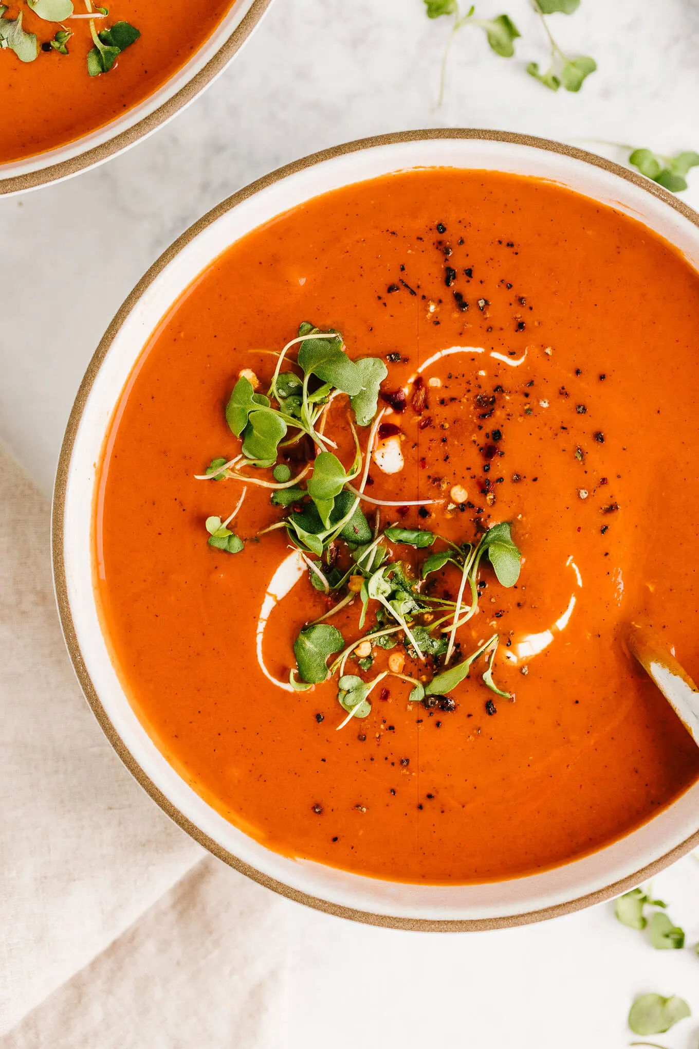 Chilled Tomato and Red Pepper Soup