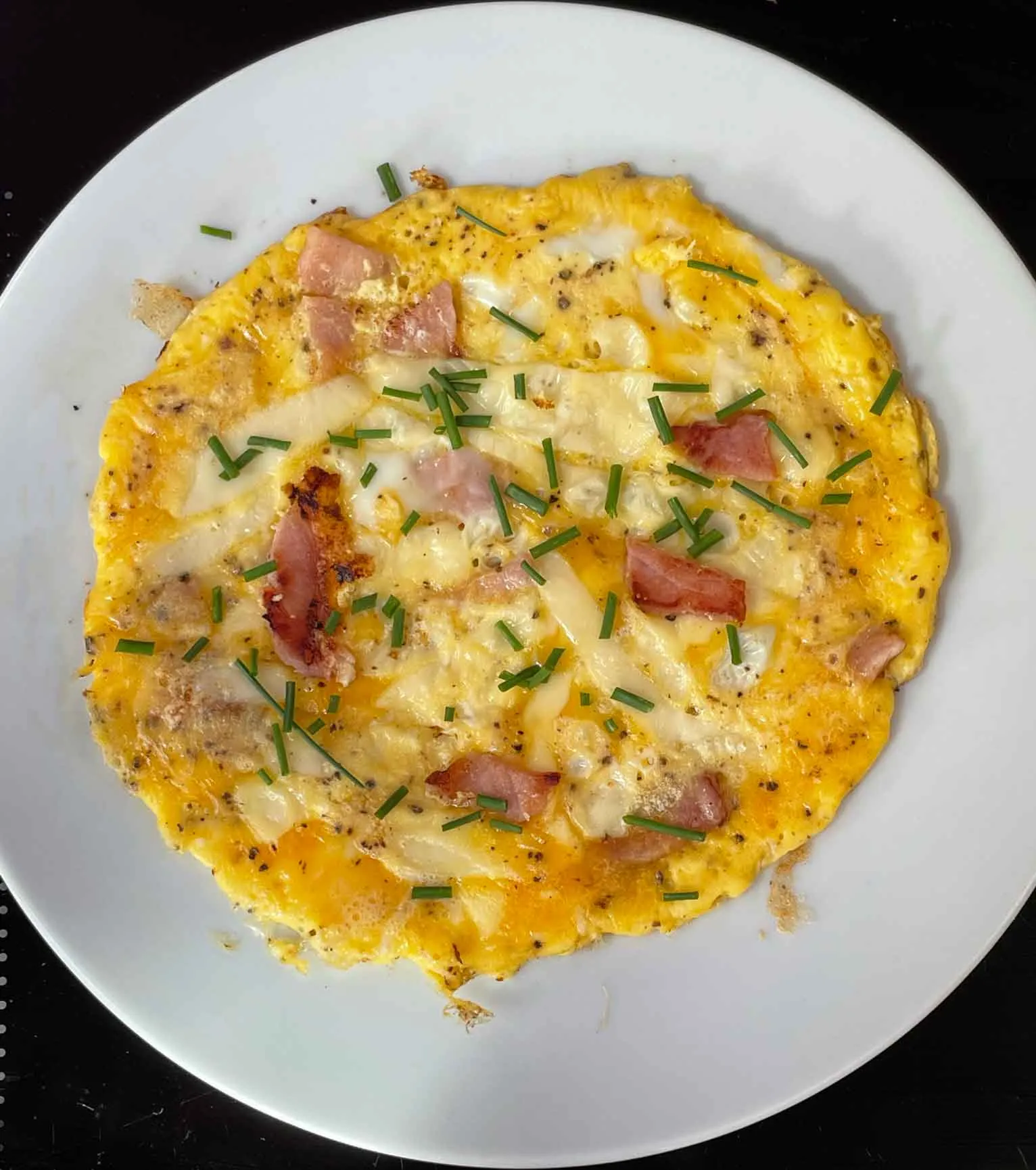 Chilli Cheese Bacon Omelette