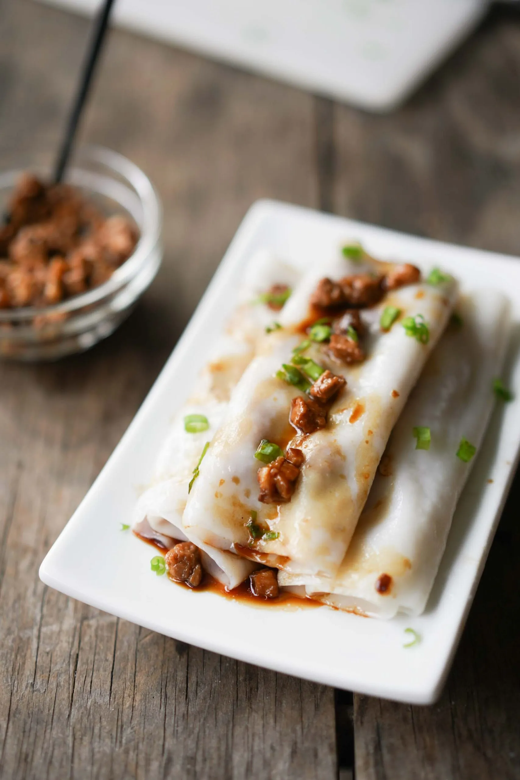 Chinese Rice Noodle Rolls Cheung Fun