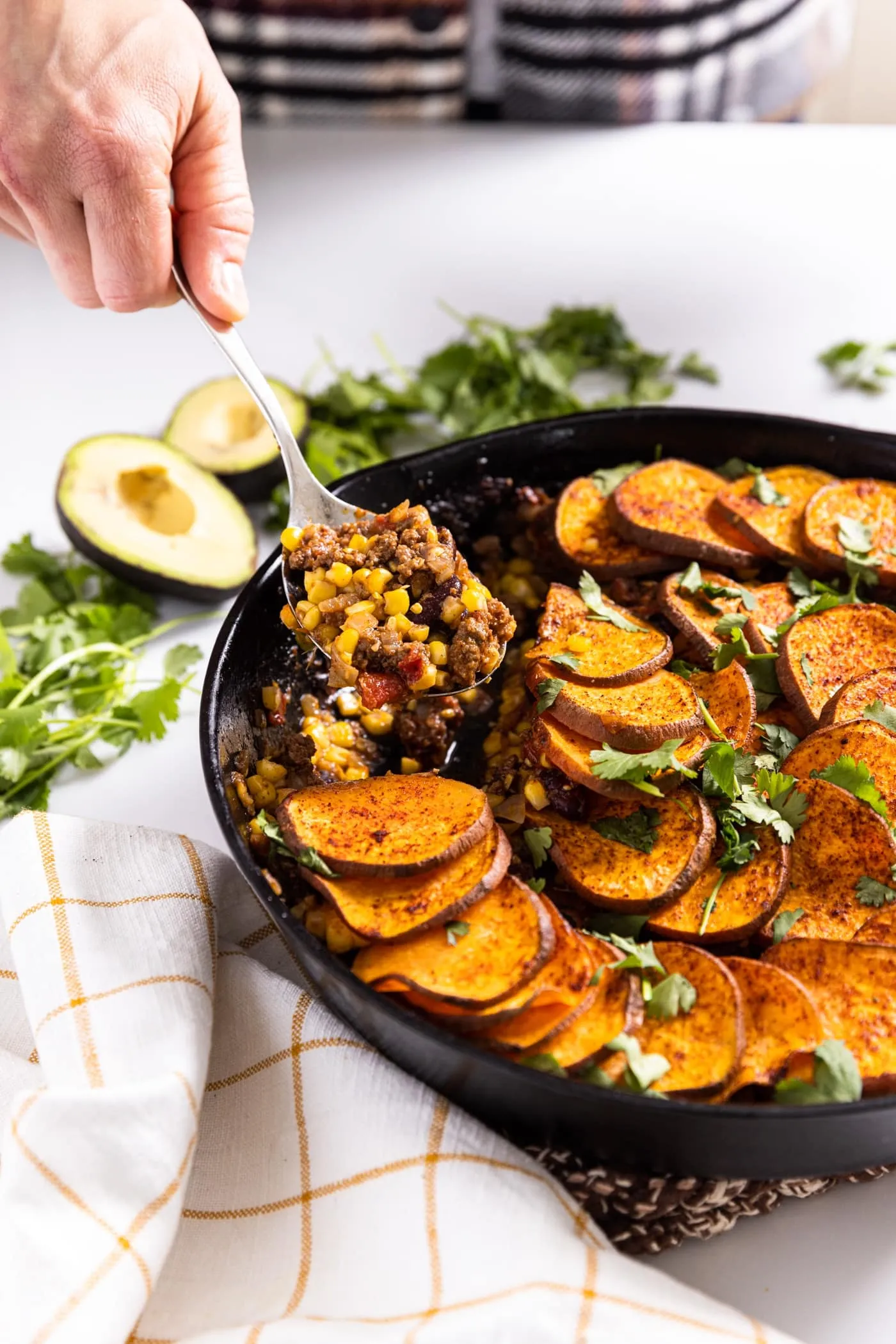 Chipotle Sweet Potato Taco Bake
