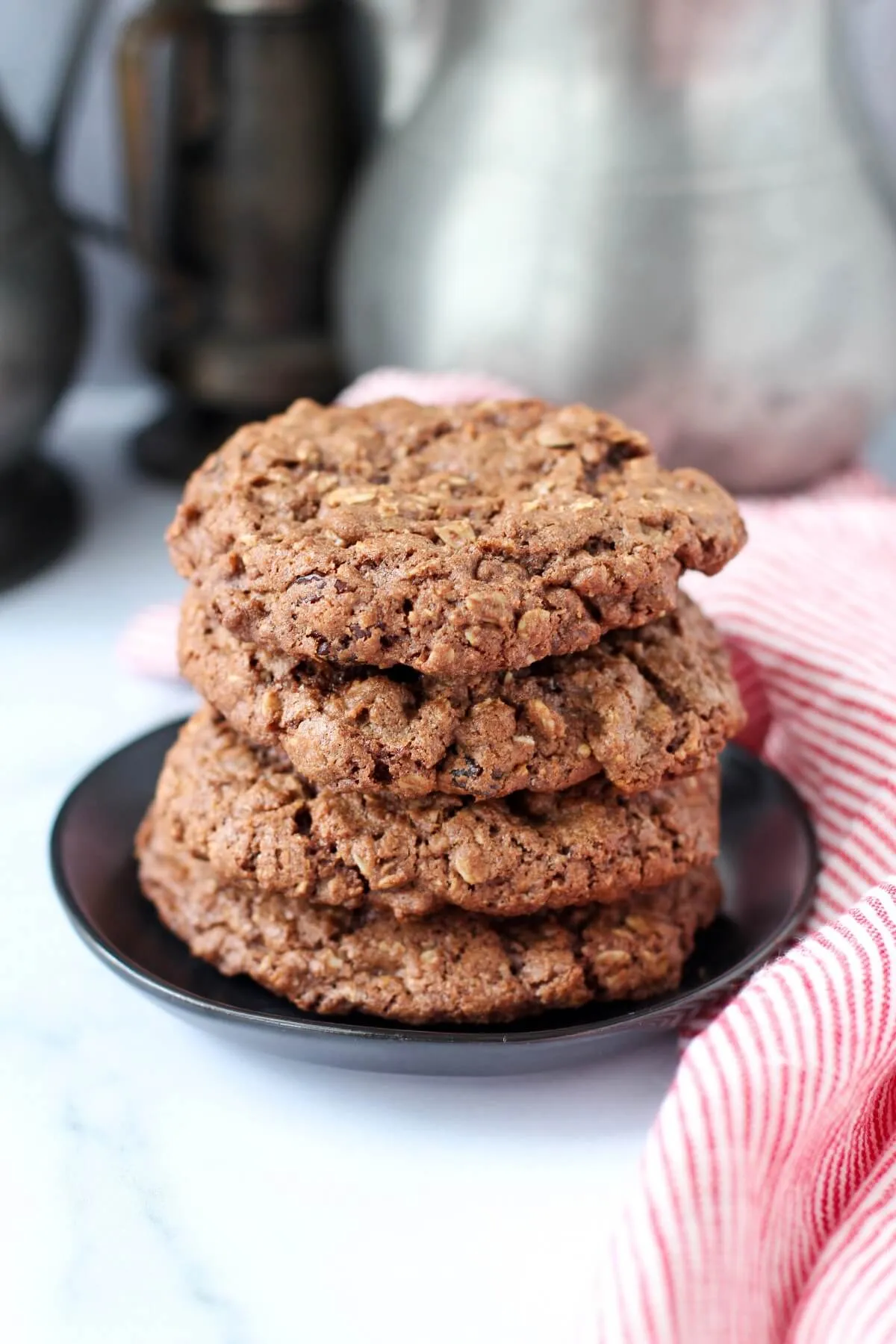 Choco Cherry Oat Cookies