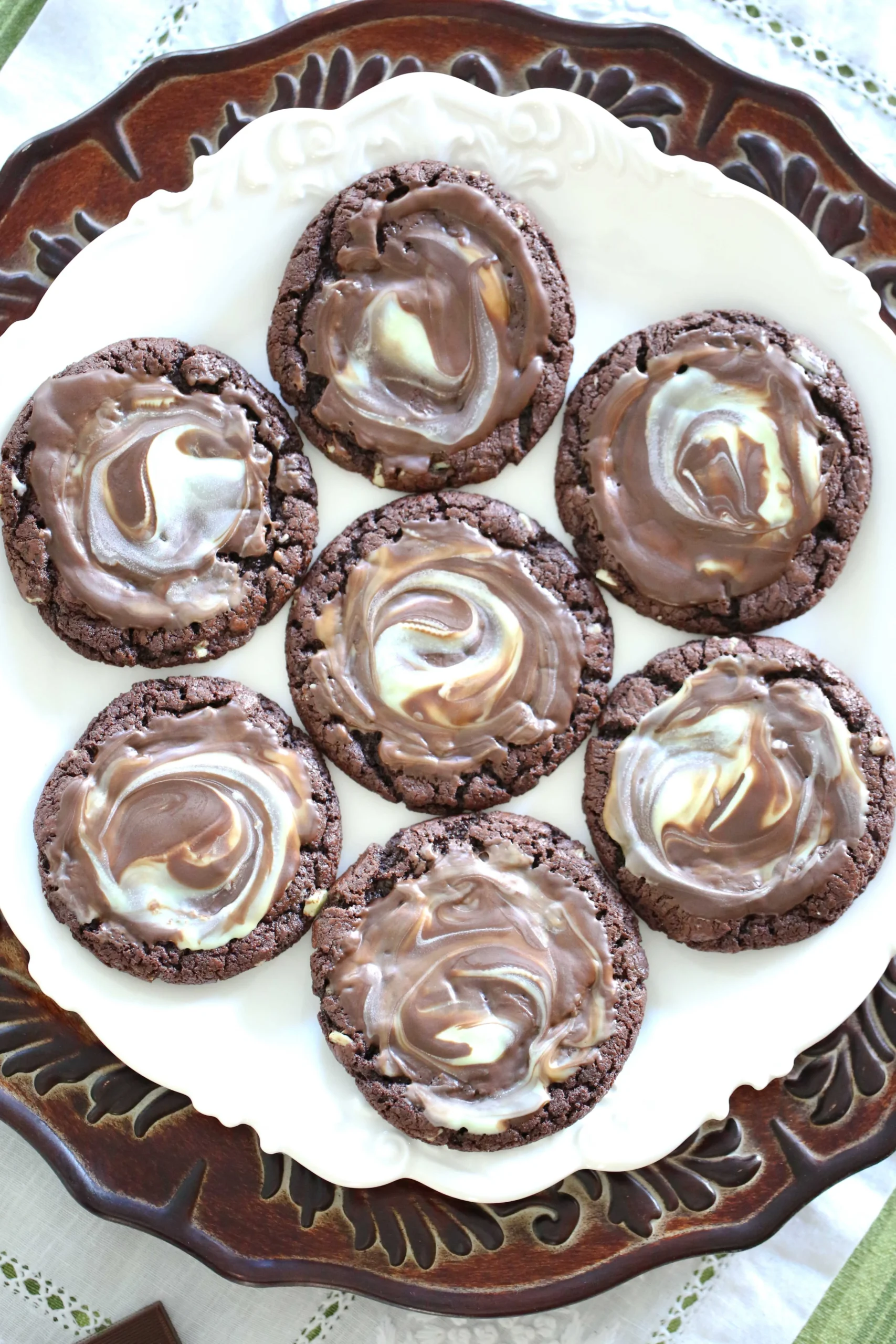 Chocolate Andes Mint Cookies