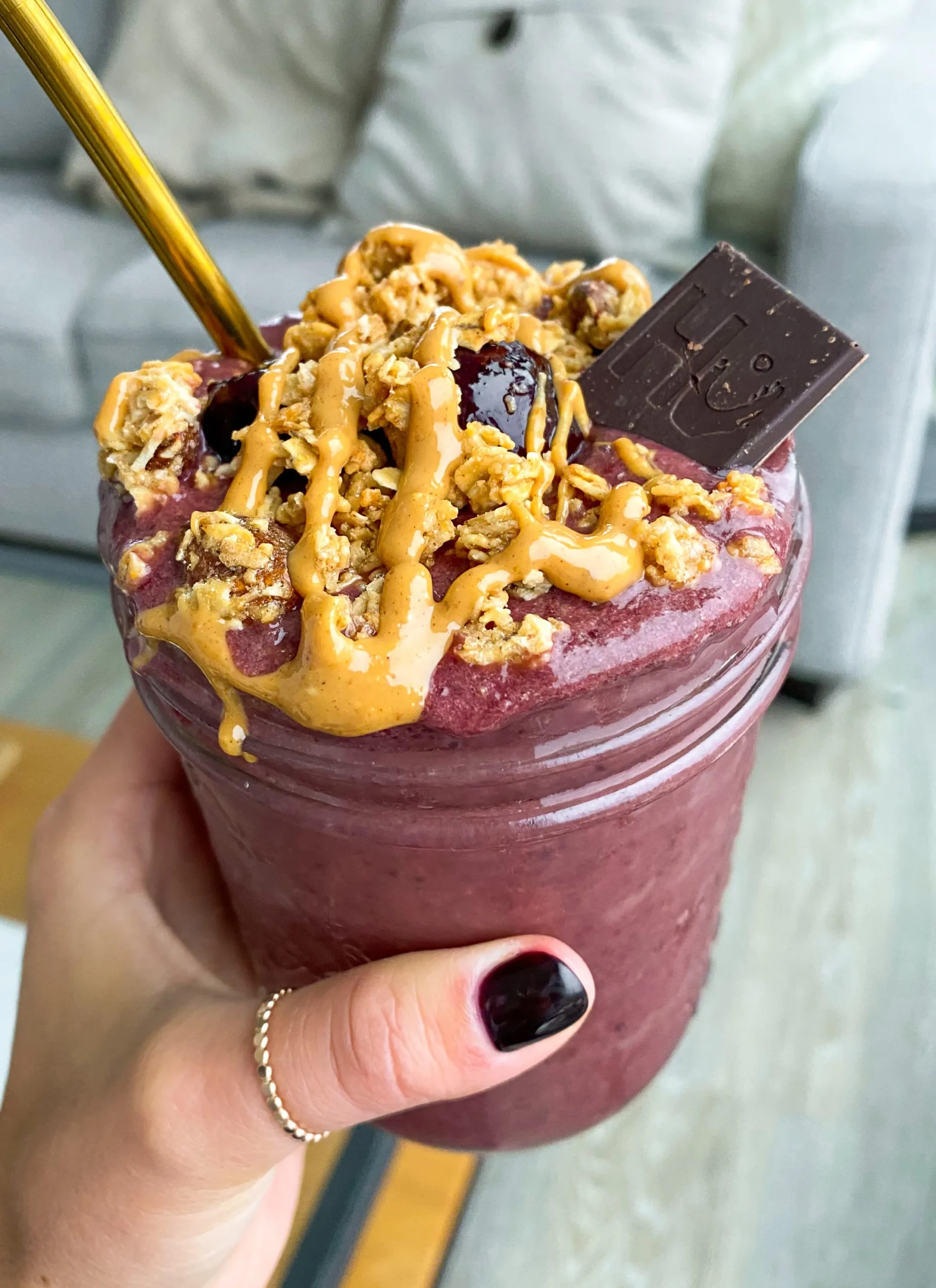 Chocolate Cherry Breakfast Smoothie