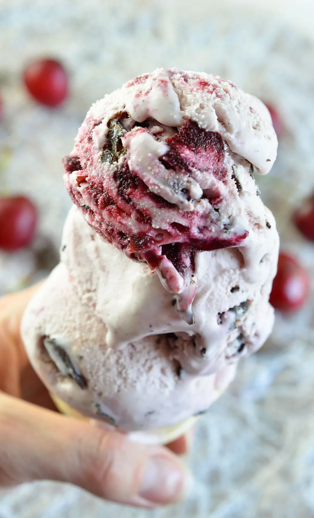 Chocolate Cherry Ice Cream