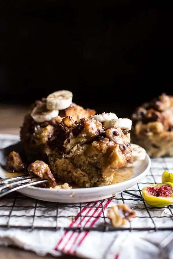 Chocolate Chip Banana Bread French Toast Muffins with Cinnamon Streusel