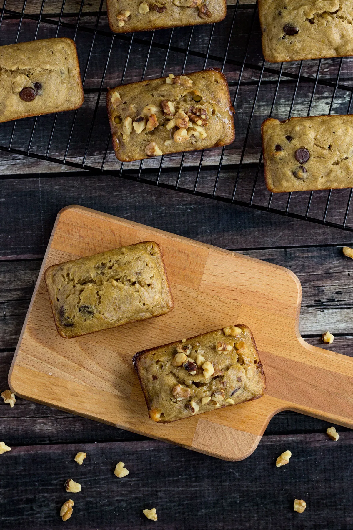 Chocolate Chip Banana Bread Mini Loaves