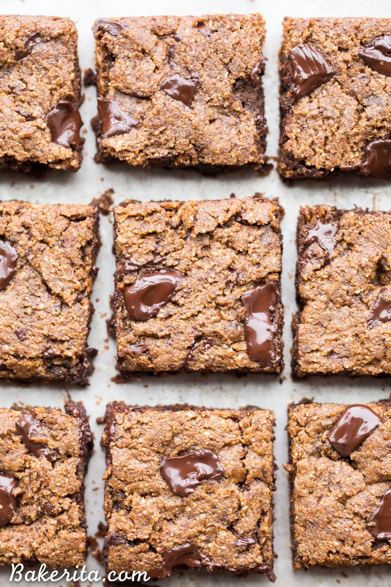 Chocolate Chip Pumpkin Blondies (Gluten Free, Paleo, Vegan)